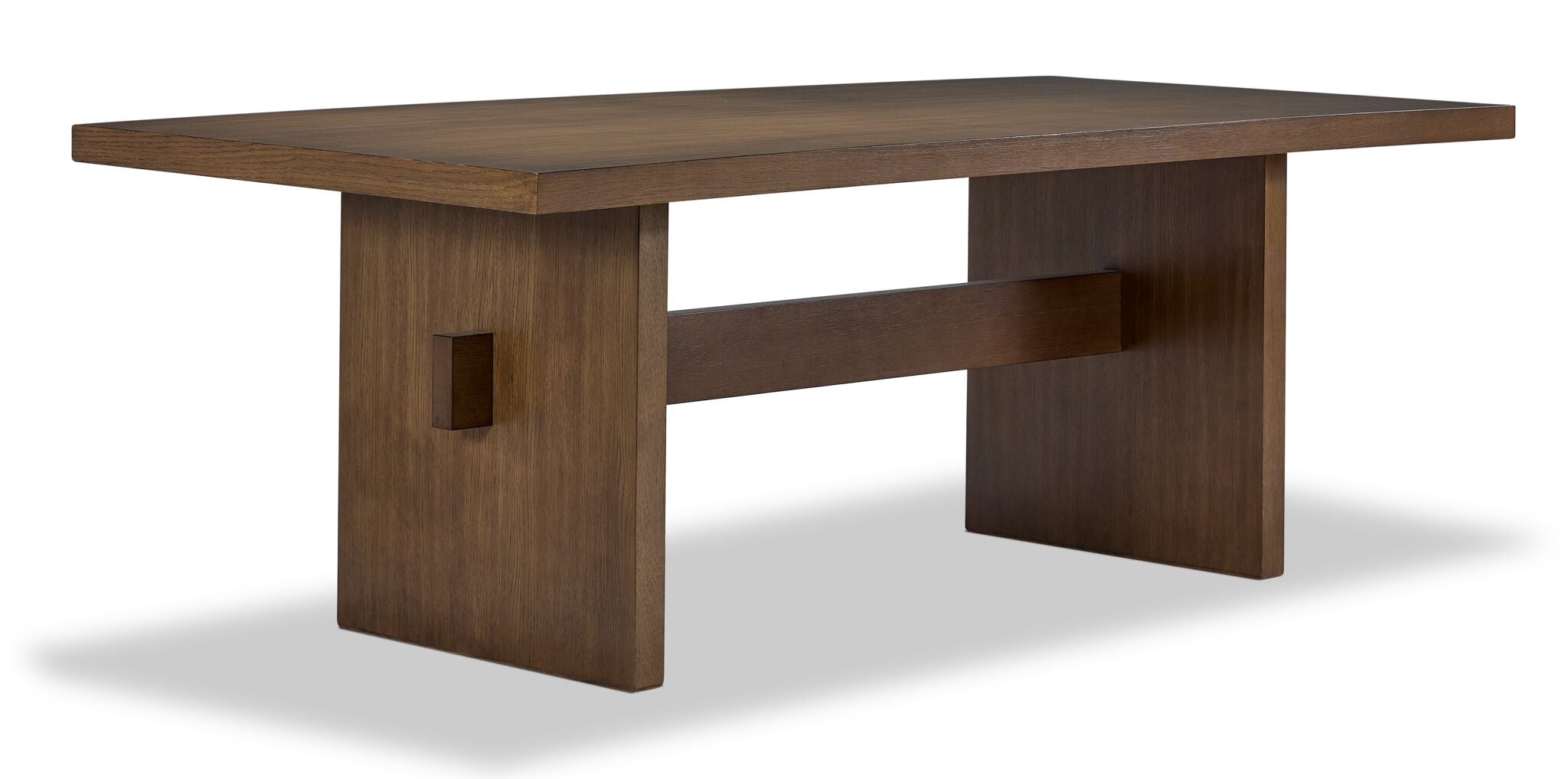 Light Brown Biscotti Dining Table - Modern Wooden Kitchen Table for Dining Room, Breakfast Nook & Small Space - Perfect for Family Gatherings & Dinner Parties