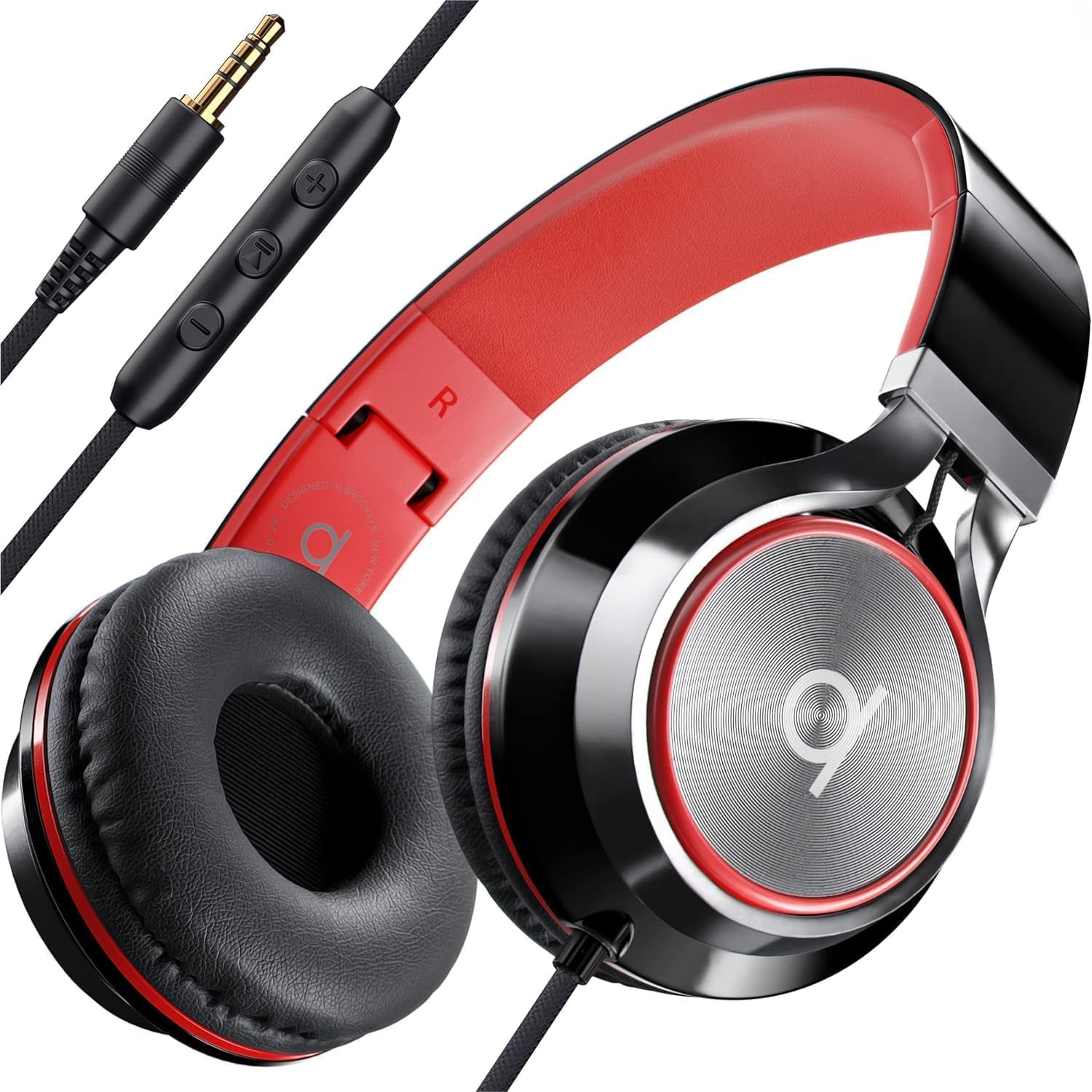 ARTIX CL750 On-Ear Headphones with 3.5mm Jack & Silent Wireless Mouse Combo - Noise Cancelling Wired Headset for Laptop/PC/Tablet + Cordless Quiet Mouse for Office, Gaming & Home Use - Perfect for Work, Study & Entertainment