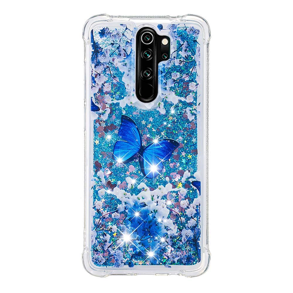 Xiaomi Redmi Note 8 Pro Case - Shockproof Blue Butterfly Design Phone Cover | Perfect for Everyday Use, Travel & Outdoor Activities