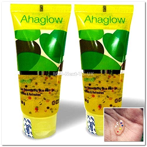 Ahaglow Skin Rejuvenating Face Wash Gel - 2 Pack (50g Each) | Purifying & Acne Treatment | Gentle Cleanser for Clear Skin | Perfect for Daily Skincare Routine & Travel