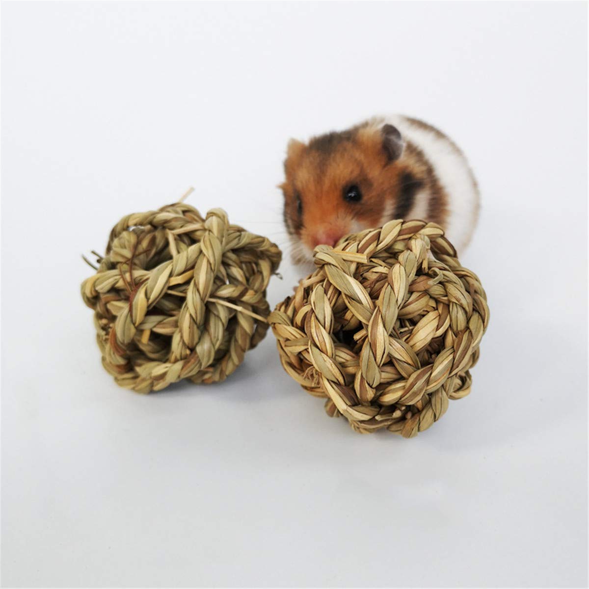 7 Pack Natural Wooden Hamster Chew Toys for Guinea Pigs, Chinchillas, Rats - Small Animal Teeth Care & Exercise Accessories - Perfect for Rabbits, Gerbils, Birds & Small Pets - Cage Enrichment & Dental Health Toys