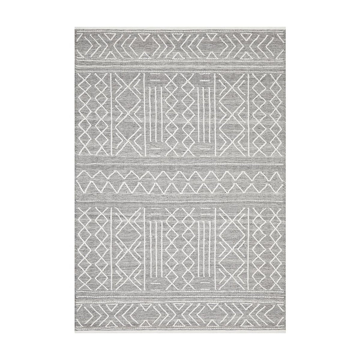 Premium Hudson 807 Soft Area Rug - Grey, 5x8 Feet, Non-Slip & Stain Resistant - Perfect for Living Room, Bedroom, or Office Decor