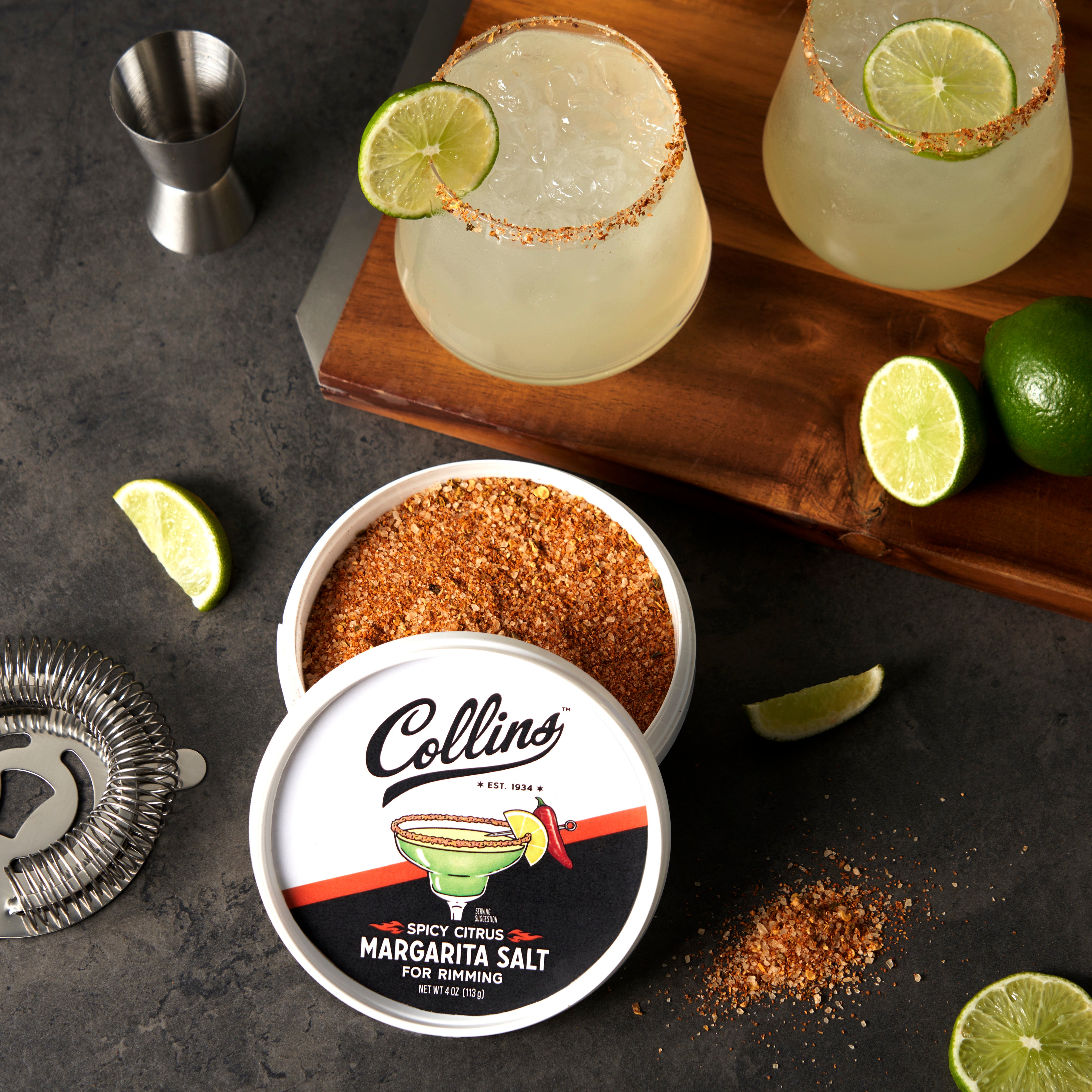 Premium Spicy Citrus Margarita Salt - Zesty Lime & Chili Rim Blend for Cocktails, Margaritas & Tequila Shots - Perfect for Parties, BBQs & Mexican-Themed Events