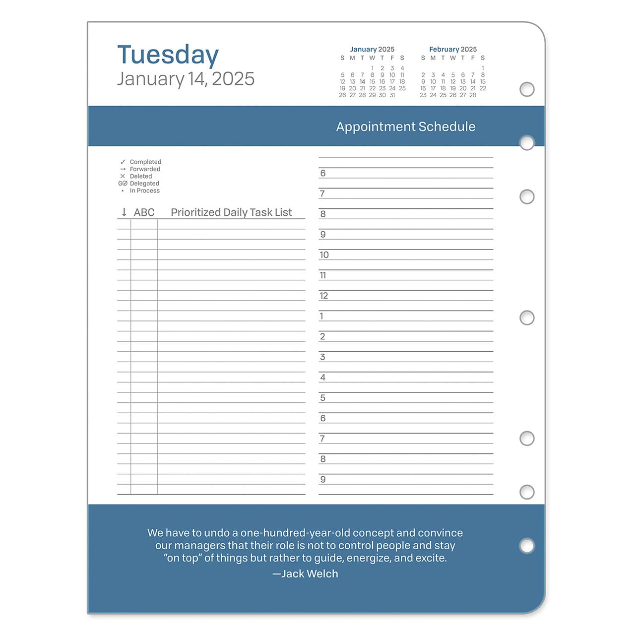FranklinCovey Monarch Leadership Planner 2025 - Two Page Per Day Ring-Bound Organizer (January to December) | Daily Productivity Journal for Executives, Managers & Professionals | Perfect for Office, Business Meetings & Goal Tracking