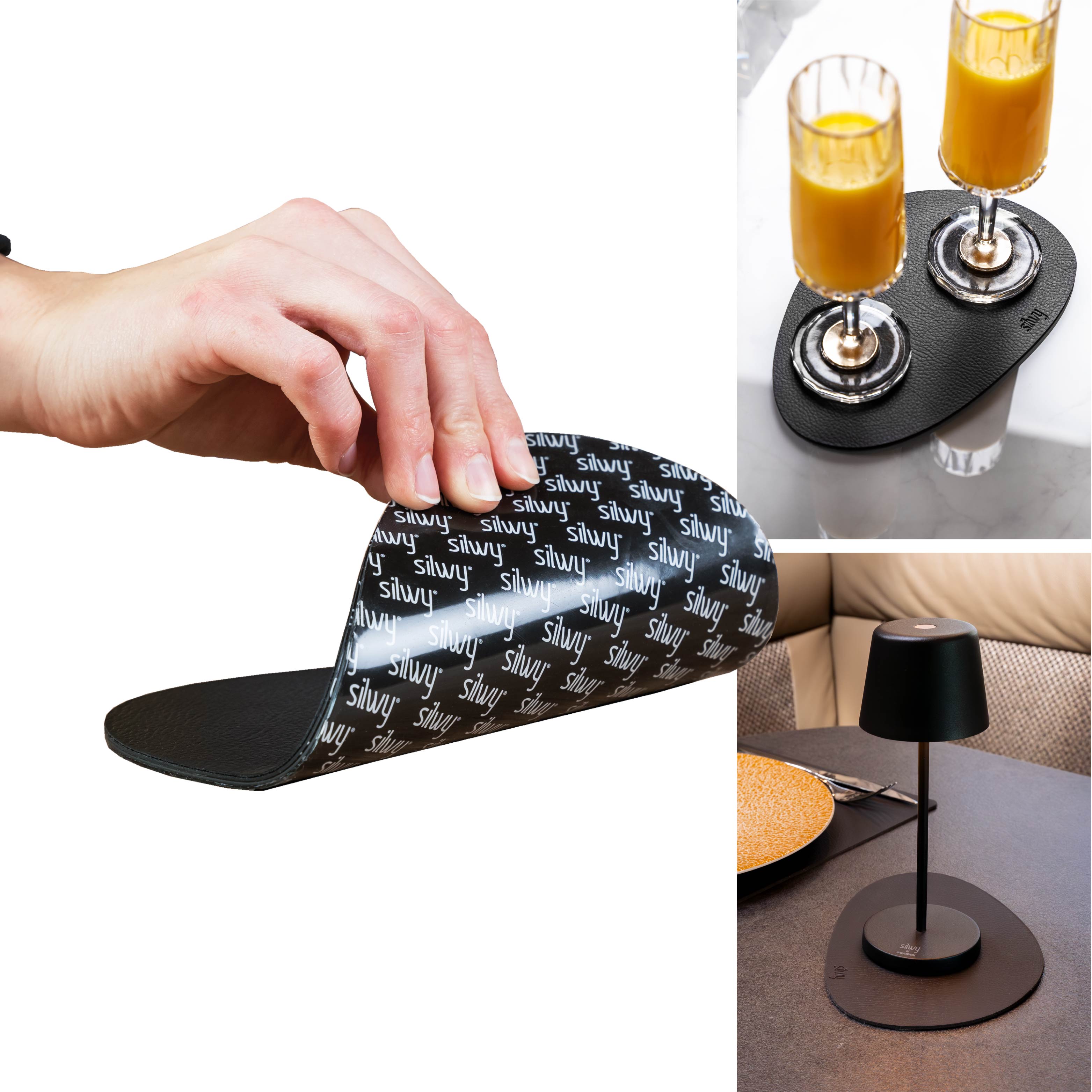 Premium Metal Nano Gel Placemat Set - Small | Elegant & Durable Table Setting for Dining, Parties & Home Decor