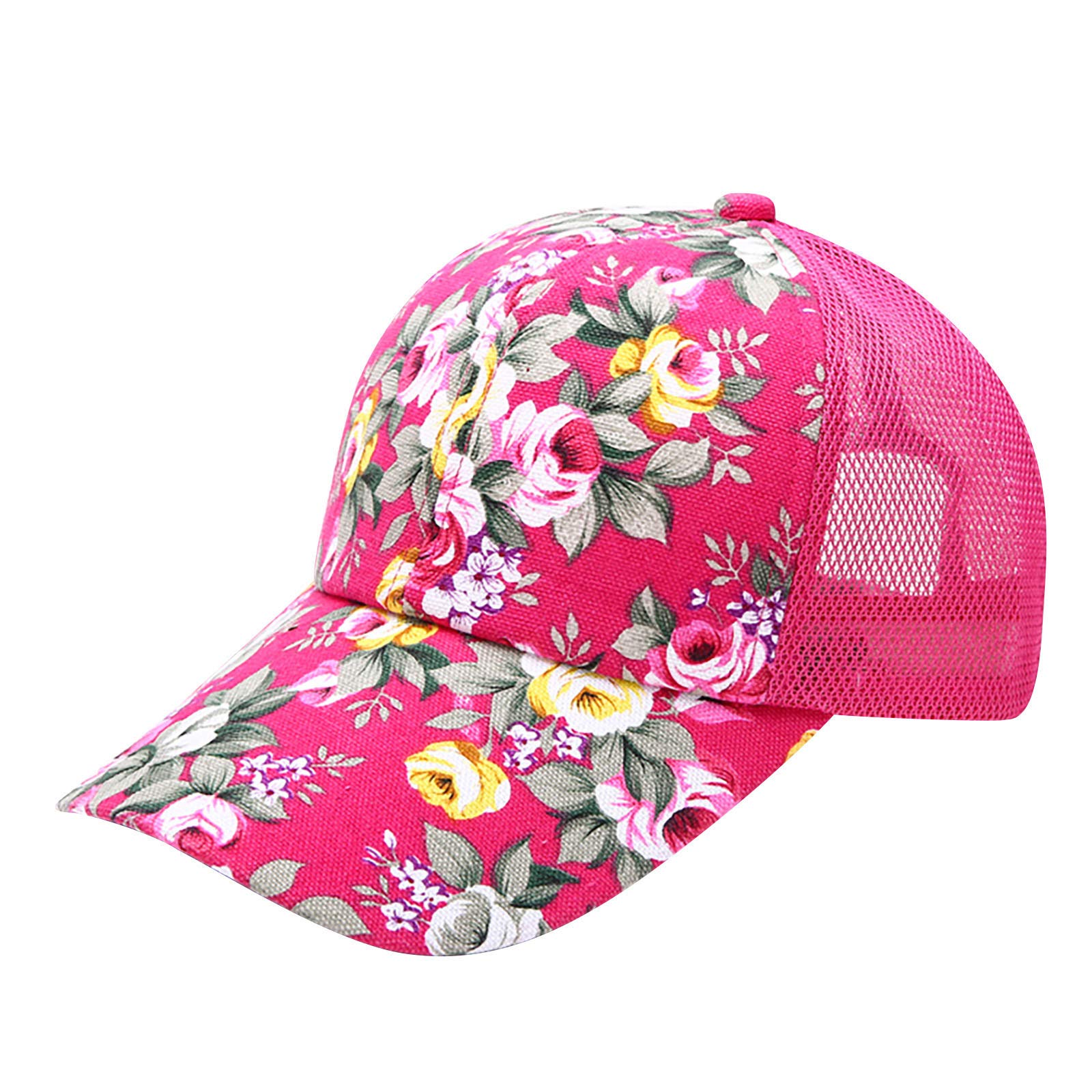 Otime Printing Women's Vintage Floral Baseball Cap - UV Protection Sun Visor Hat for Outdoor Sports, Casual Wear & Summer Fashion