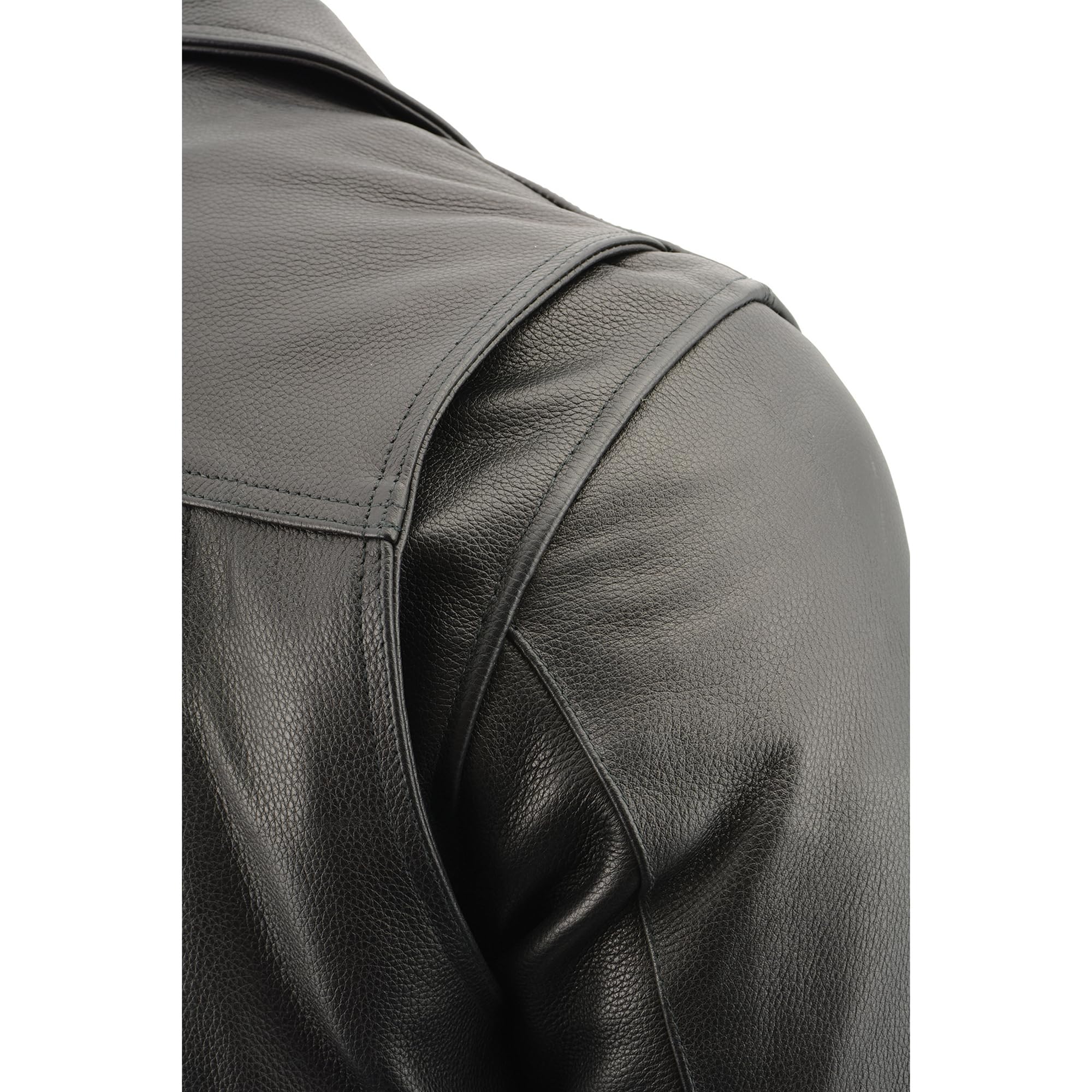 Milwaukee Leather Men's Black Utility Pocket Motorcycle Jacket – Durable & Stylish for Riding, Outdoor Adventures & Casual Wear