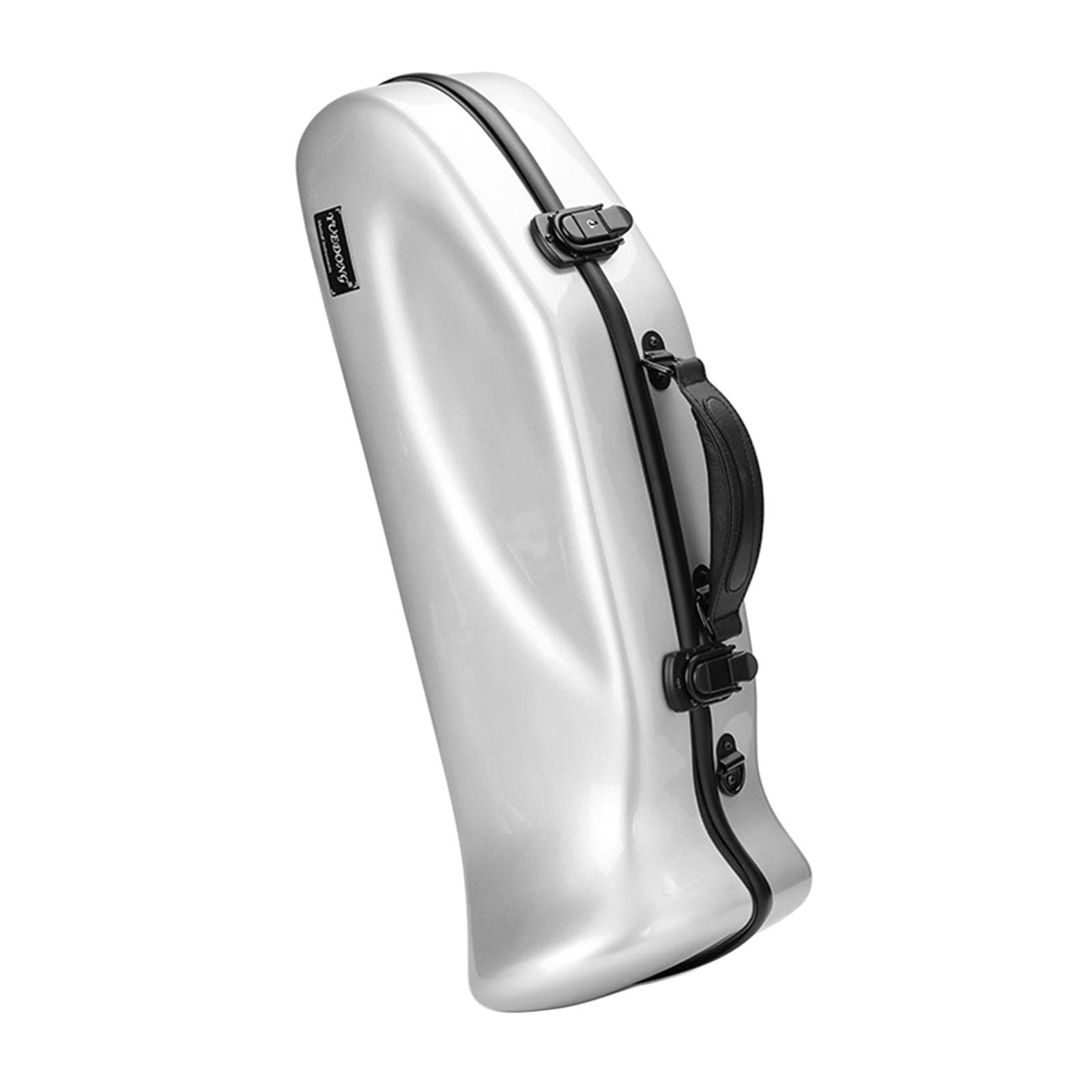 Premium Trumpet Case - Durable Fiber Portable Carrying Case with Adjustable Shoulder Strap | Shockproof & Waterproof Protection | Ideal for School Bands, Music Lessons & Travel (Silver)