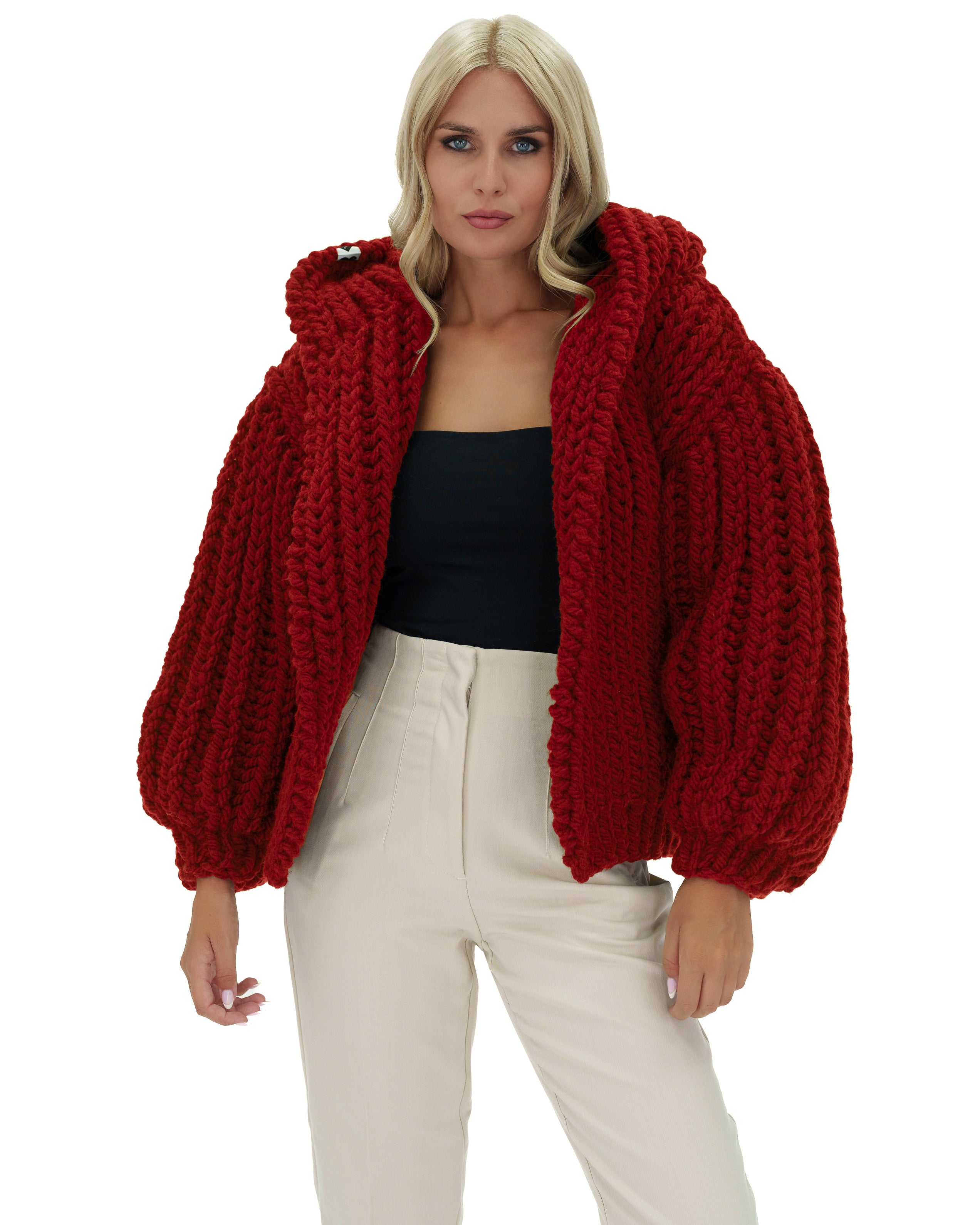 Stylish Hooded Chunky Cardigan for Women - Cozy Oversized Knit Sweater | Perfect for Fall, Winter & Casual Outfits