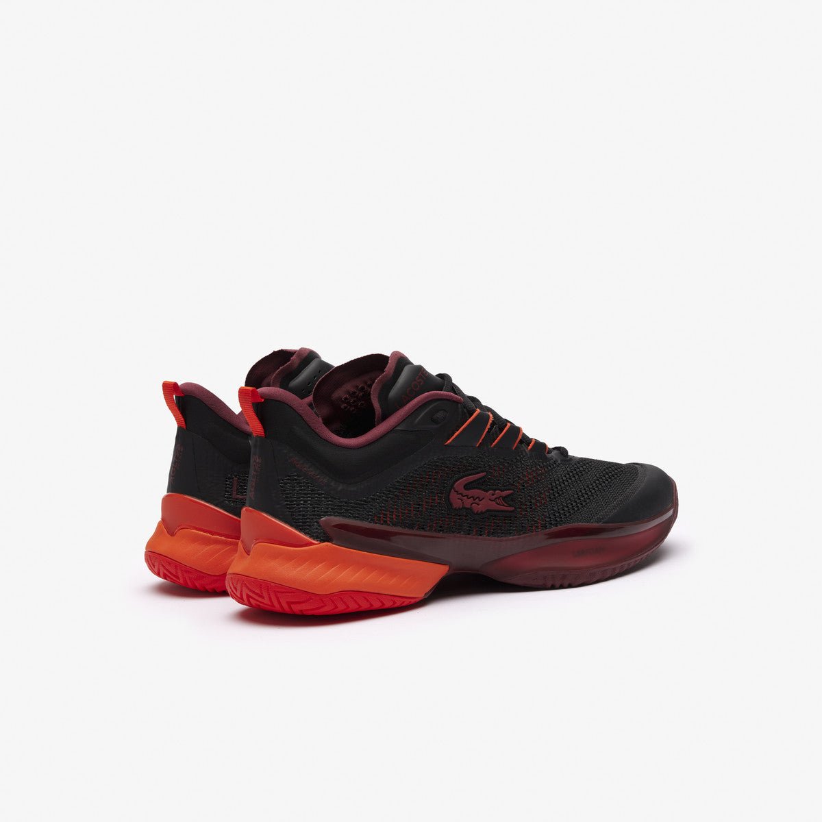 Lacoste AG LT23 Ultra Men's Tennis Shoes - Maroon/Black - Lightweight & Durable Court Shoes for Tennis, Casual Wear & Gym Training