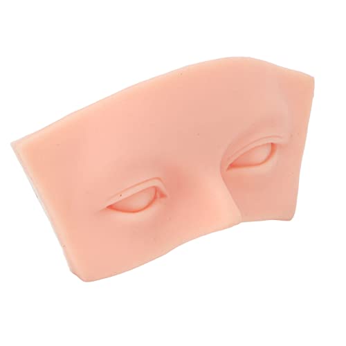 EXCLUZO 3D Makeup Practice Face Board - Light Skin Color, Soft Elastic Washable Silicone for Realistic Makeup Training & Cosmetics Practice - Perfect for Beginners, Professionals & Beauty School Students