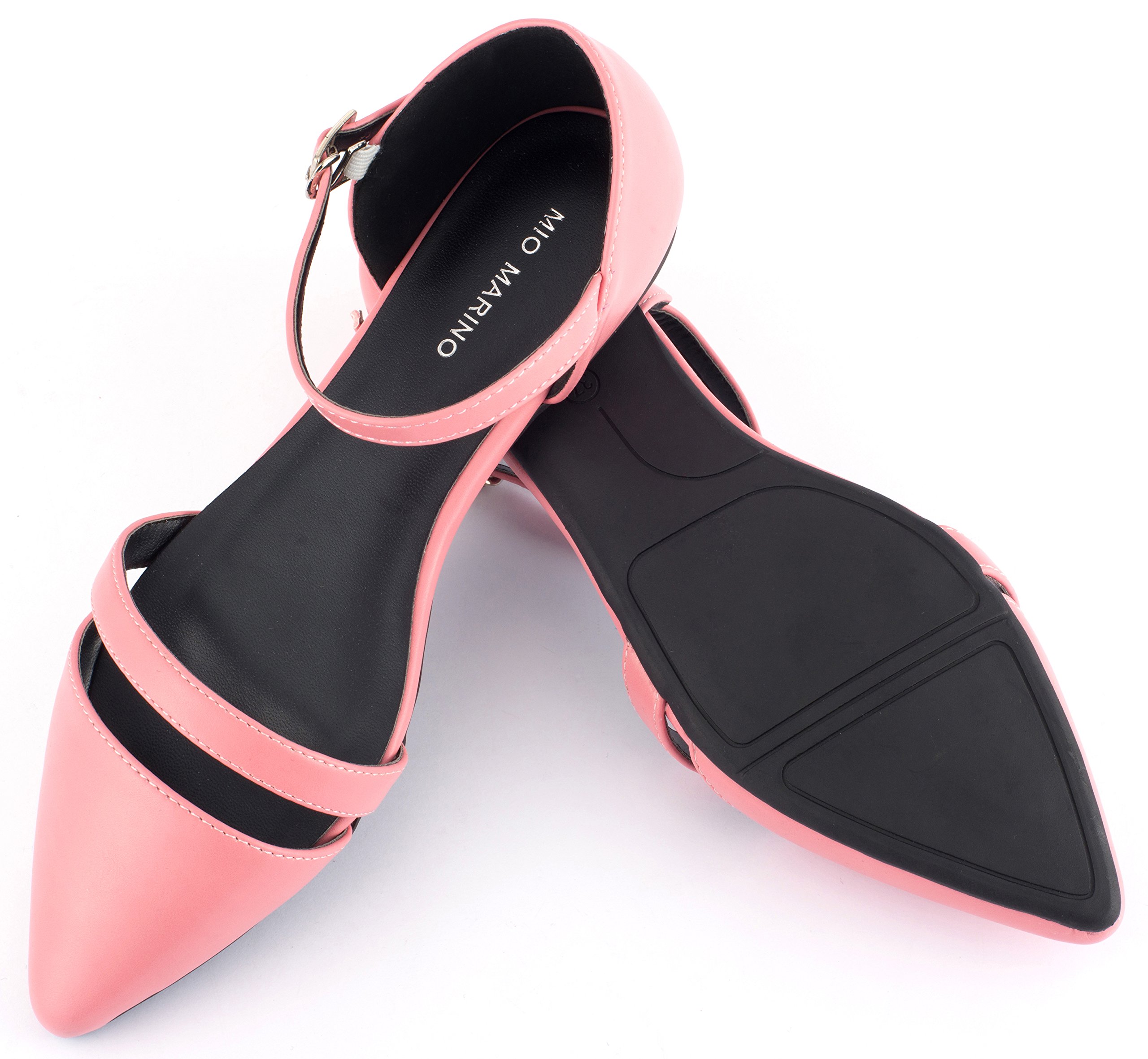 Mio Marino Women's Pointed Toe Ballet Flats - Comfortable Dress Shoes for Work & Evening Wear | Perfect for Office, Wedding & Special Occasions