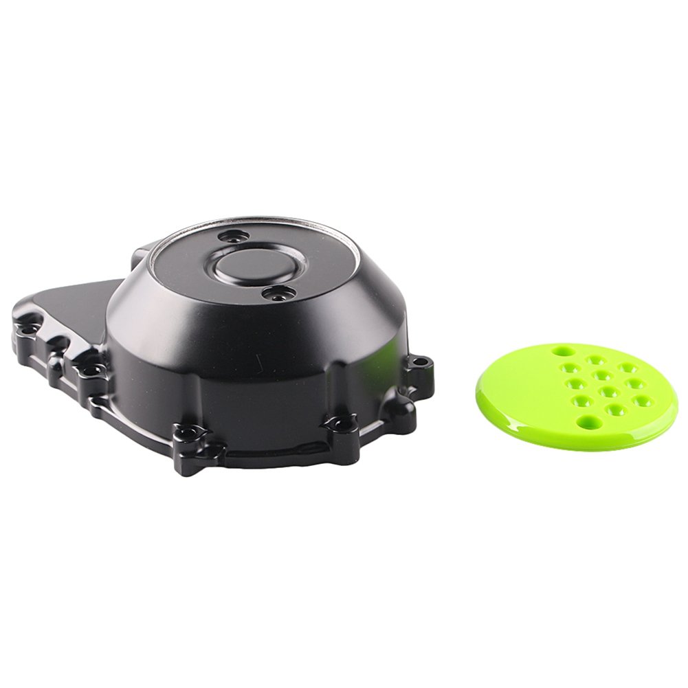 Kawasaki Z1000 Motorcycle Engine Stator Cover Crank Case Protection - Left Side Replacement Part for 2003-2006 Models | Durable Green Aluminum Alloy Cover | Perfect for Off-Road, Street Riding & Engine Protection