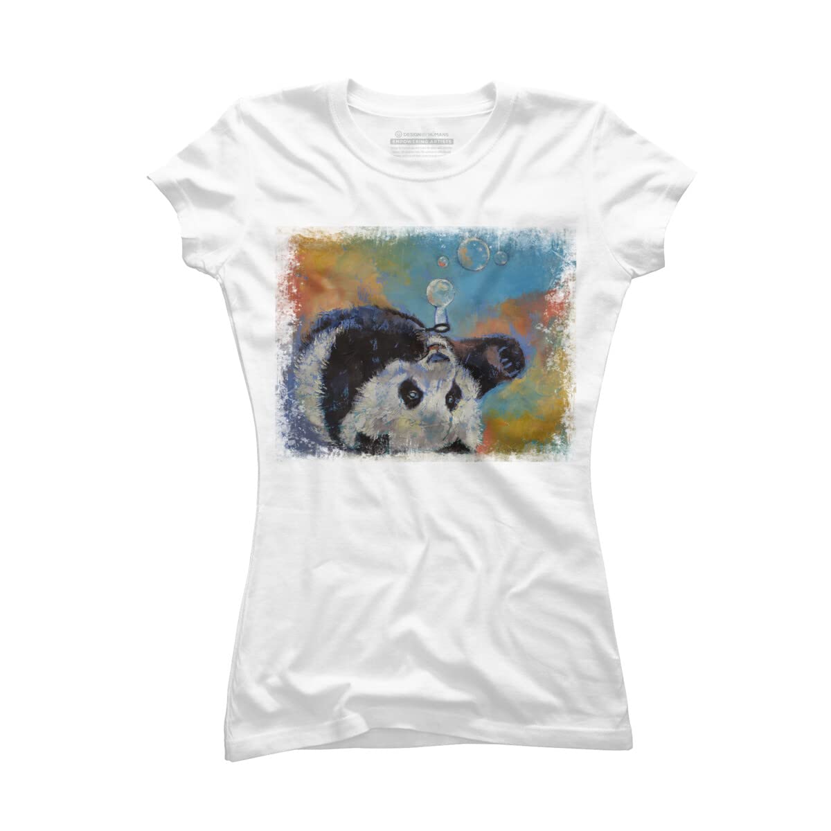 Design By Humans Junior's Blowing Bubbles by Creese Graphic T-Shirt - Trendy Casual Tee for Teens, Girls & Boys - Perfect for School, Parties & Everyday Wear