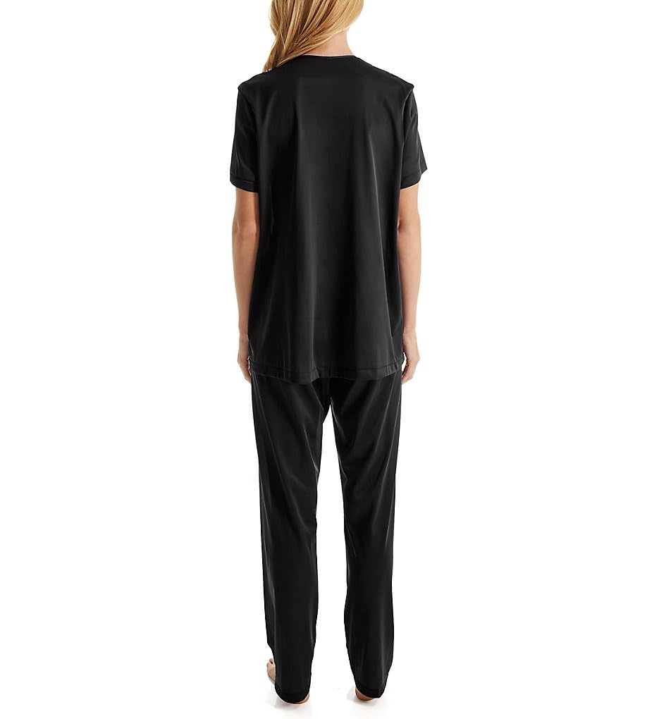 Exquisite Form 90107 Women's Nylon Tricot Short Sleeve Pajama Set - Soft & Comfortable Sleepwear for Lounge & Nighttime Relaxation