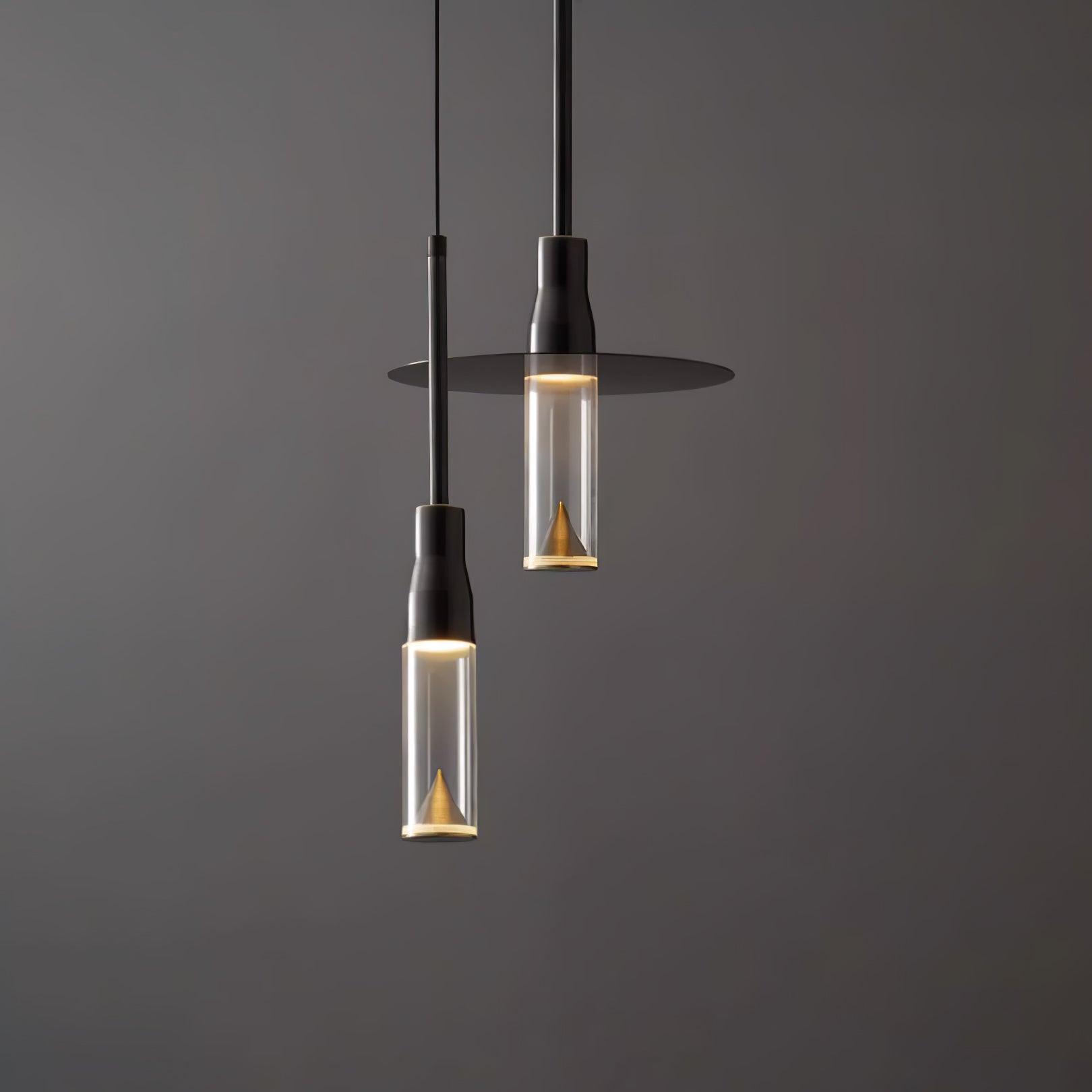 Modern Acrylic Hat Plate Pendant Light - Stylish Ceiling Lamp for Dining Room, Kitchen, Bedroom & Living Room Decor