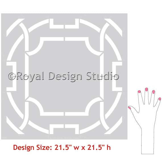 Contempo Trellis Wall Stencil - Reusable DIY Home Decor Painting Template for Walls, Furniture & Crafts | Perfect for Bedroom, Nursery, Living Room & Office Accent Walls
