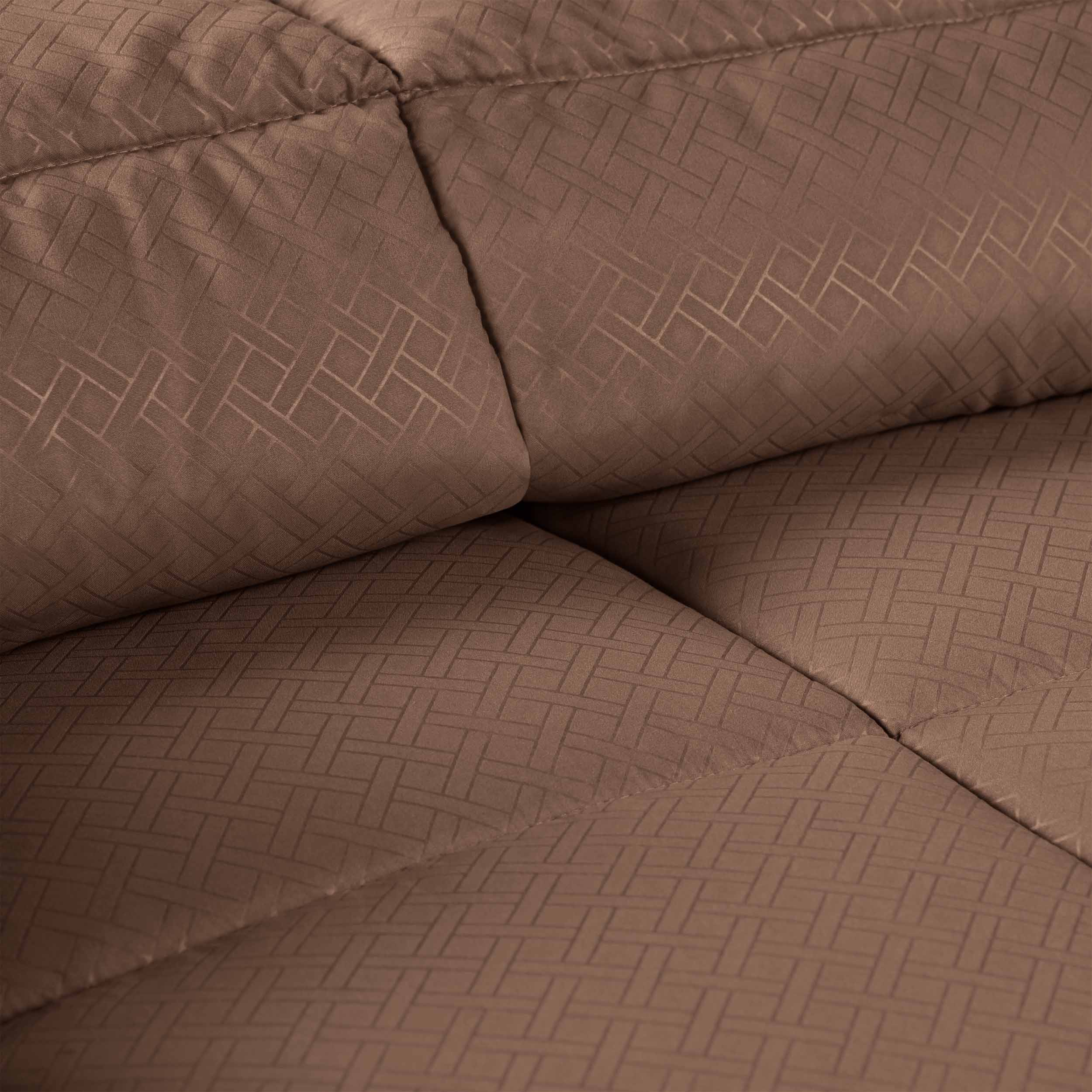 Luxury Basketweave Plush Down Alternative Comforter - Hypoallergenic & Breathable All-Season Bedding for Master Bedroom, Guest Room & Dorm