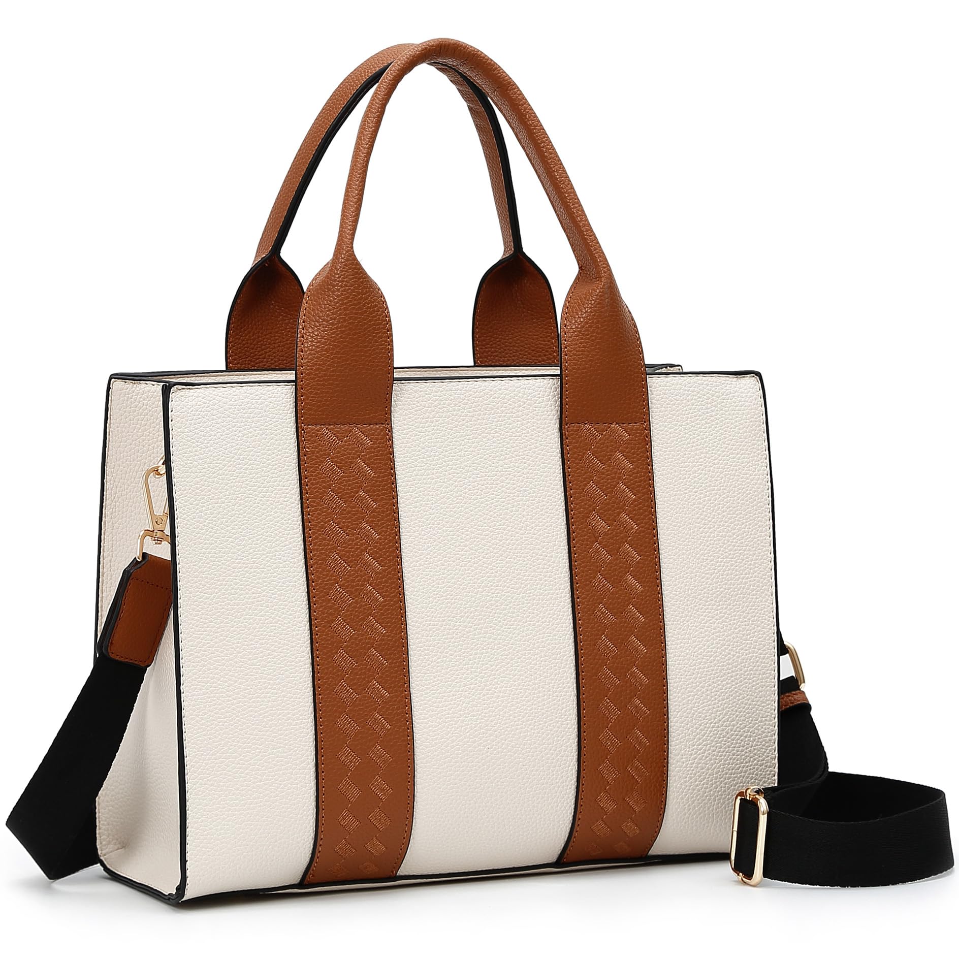 Stylish PU Leather Tote Bags for Women - Fashionable Top Handle Satchel Purses & Shoulder Hobo Handbags - Perfect for Work, Travel, Shopping & Daily Use