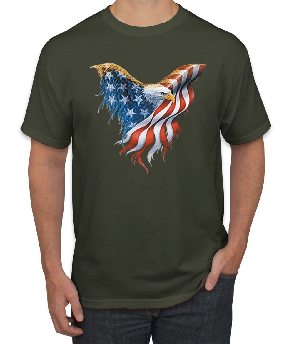 American Flag Eagle Patriotic Graphic T-Shirt for Men | USA Pride Americana Tee | Casual Wear, 4th of July Celebration & Independence Day Outfit