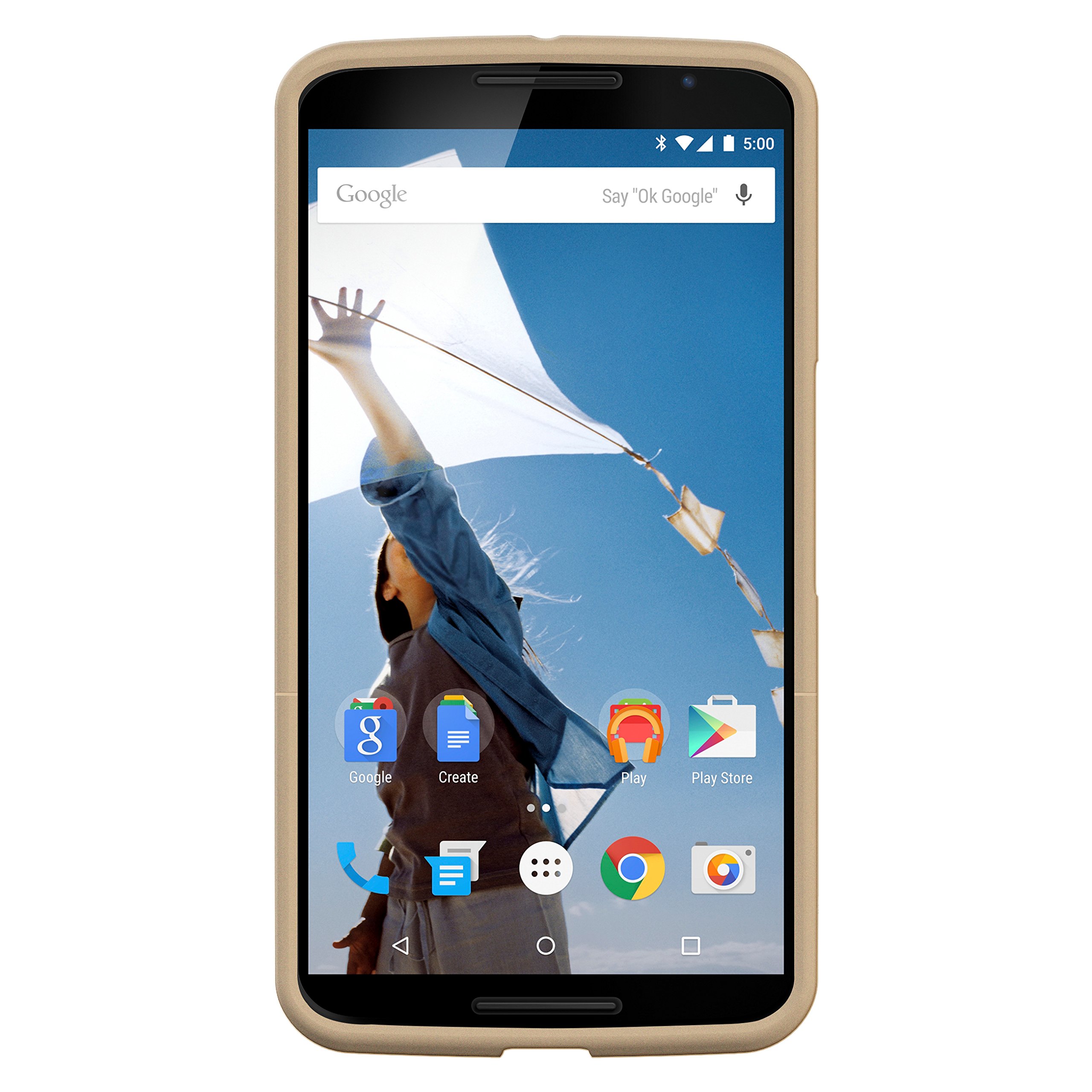 Motorola Nexus 6 Case with Kickstand & Holster - Gold for Work & Travel