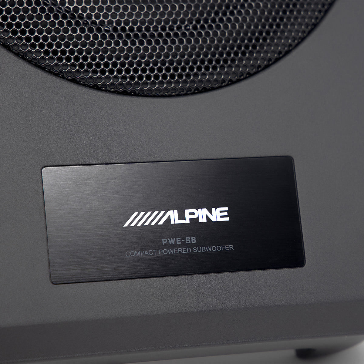 Alpine PWE S8 WRA 8-Inch Compact Powered Subwoofer for 2011-2018 Jeep Wrangler - Perfect for Off-Road Adventures & Enhanced Car Audio Experience