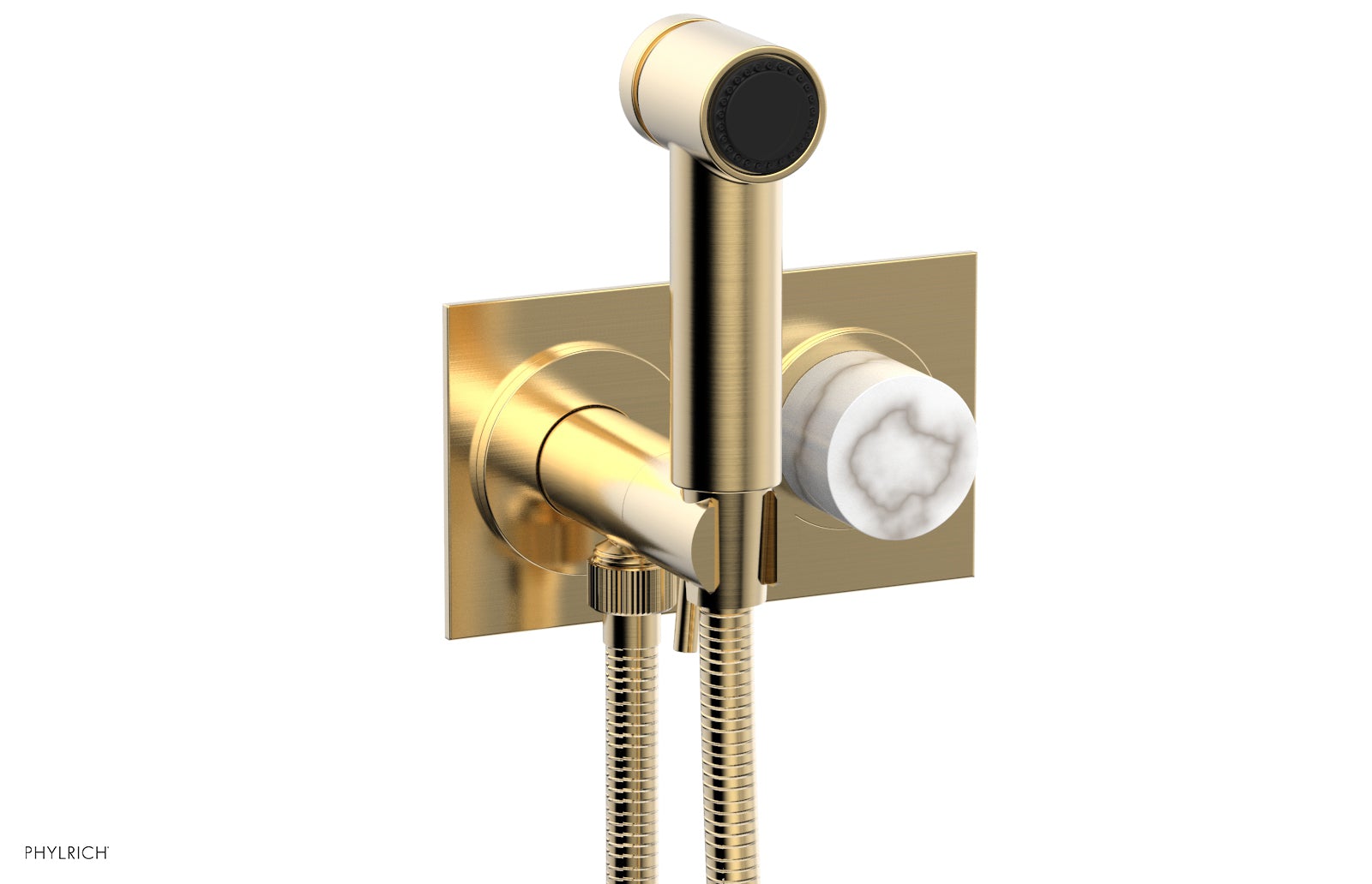 Premium Wall Mounted Bidet with Marble Handle - BASIC II Model 230 67 - Perfect for Modern Bathrooms & Luxury Home Upgrades