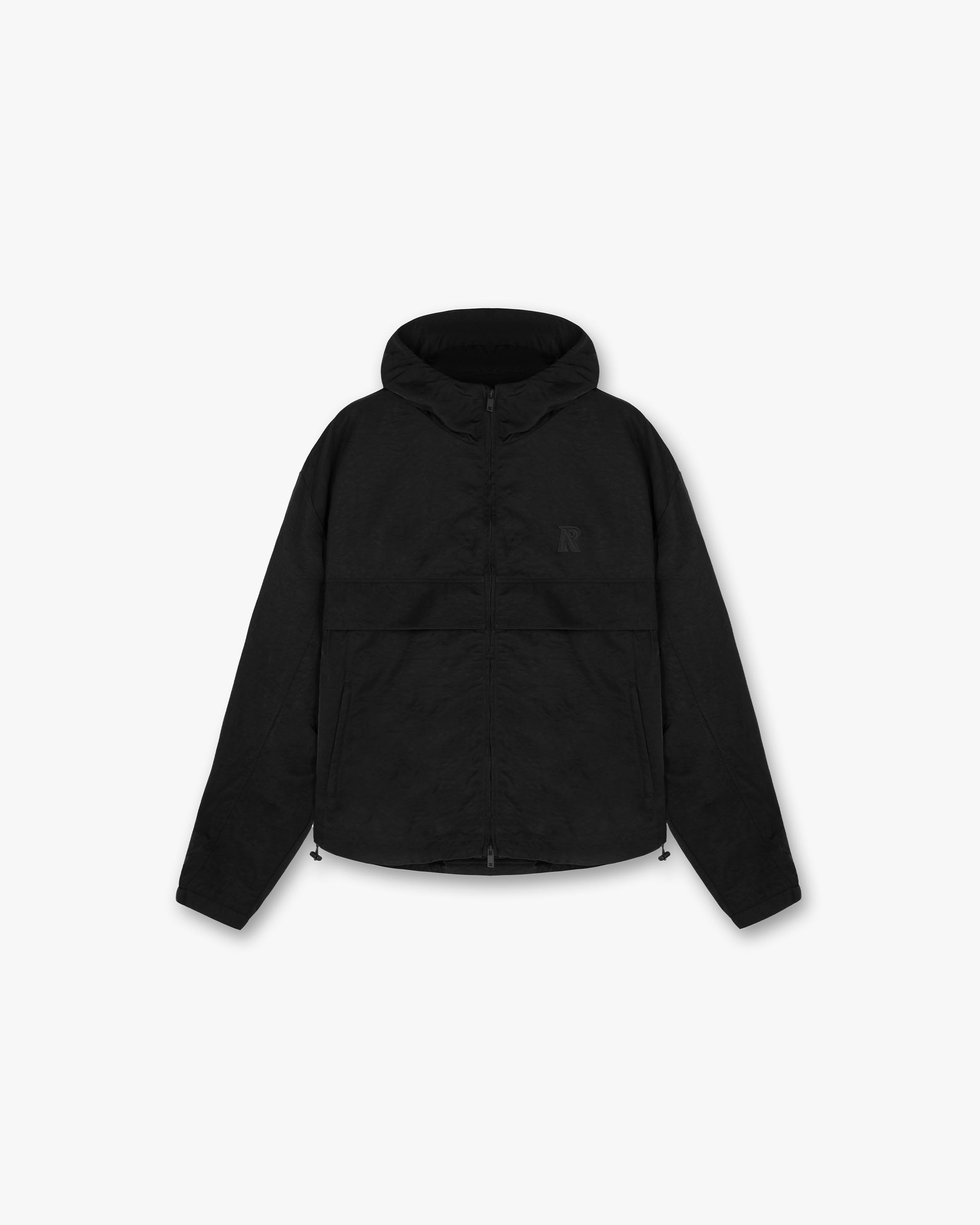 Premium Hooded Track Jacket for Men & Women | Lightweight Athletic Zip-Up Sweatshirt | Jet Black | Gym, Running & Casual Wear