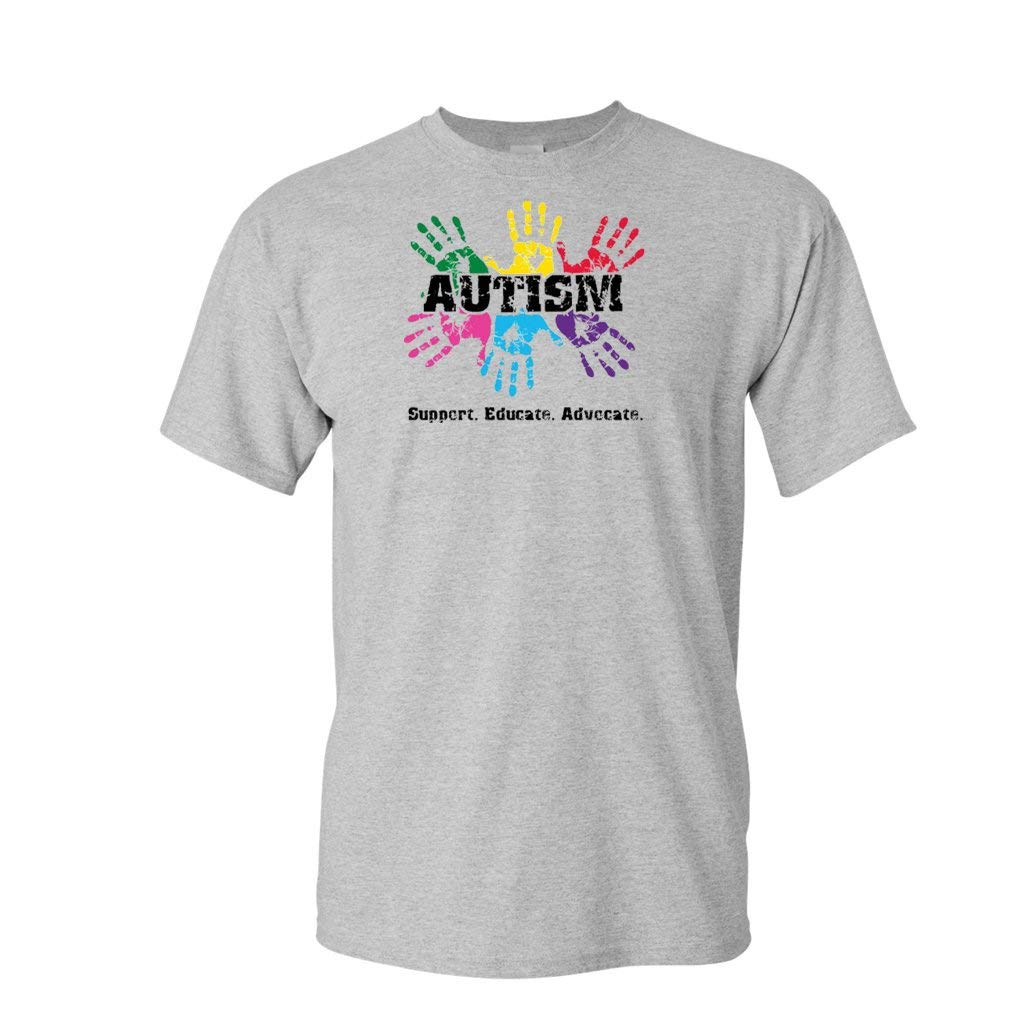 VictoryStore Autism Awareness Support T-Shirt - Educate & Advocate for Autism - Comfortable Cotton Tee for Men & Women - Wear for Awareness Events, Fundraisers & Daily Support