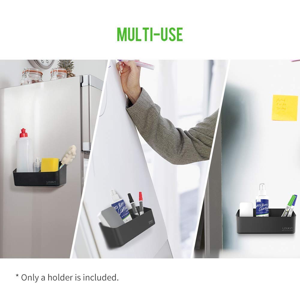 **Magnetic Whiteboard Accessories Bundle - Marker Holder, Dry Erase Erasers & Whiteboard Cleaner (3.4 fl oz) for Office, Classroom & Home Use**