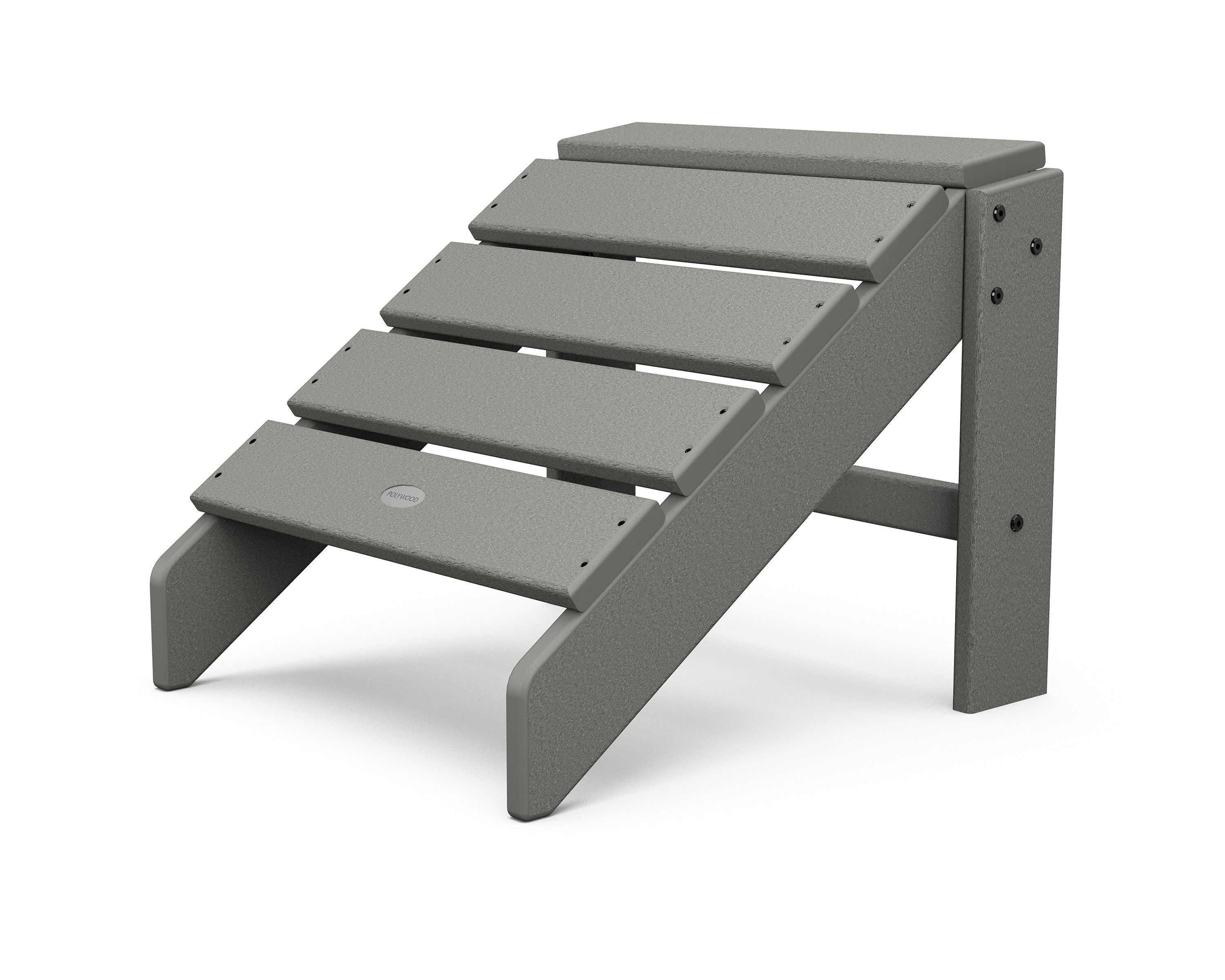 POLYWOOD South Beach Outdoor Ottoman - Weather-Resistant Patio Furniture for Poolside, Deck, or Garden Relaxation