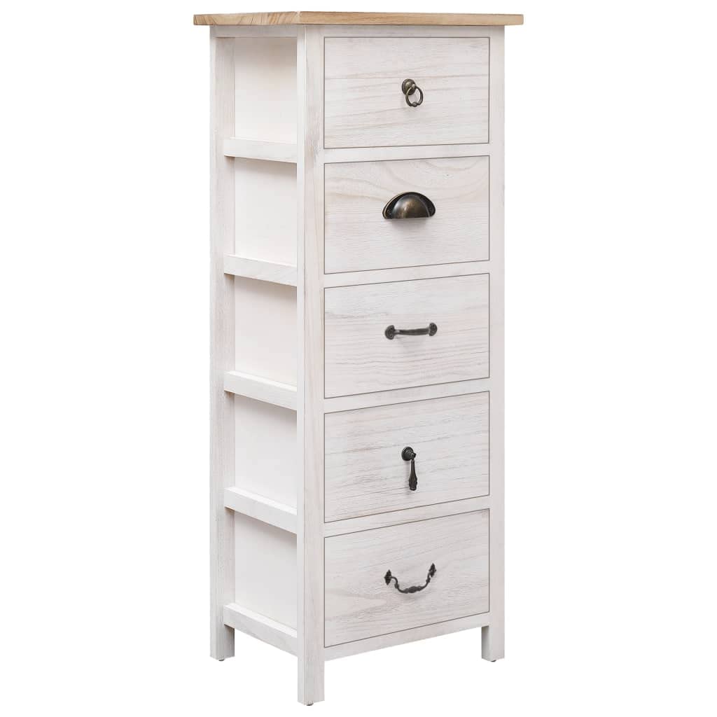 5-Drawer Side Storage Cabinet - Entryway, Craft Organizer for Office, Studio, Kitchen & Bedroom - 13.8