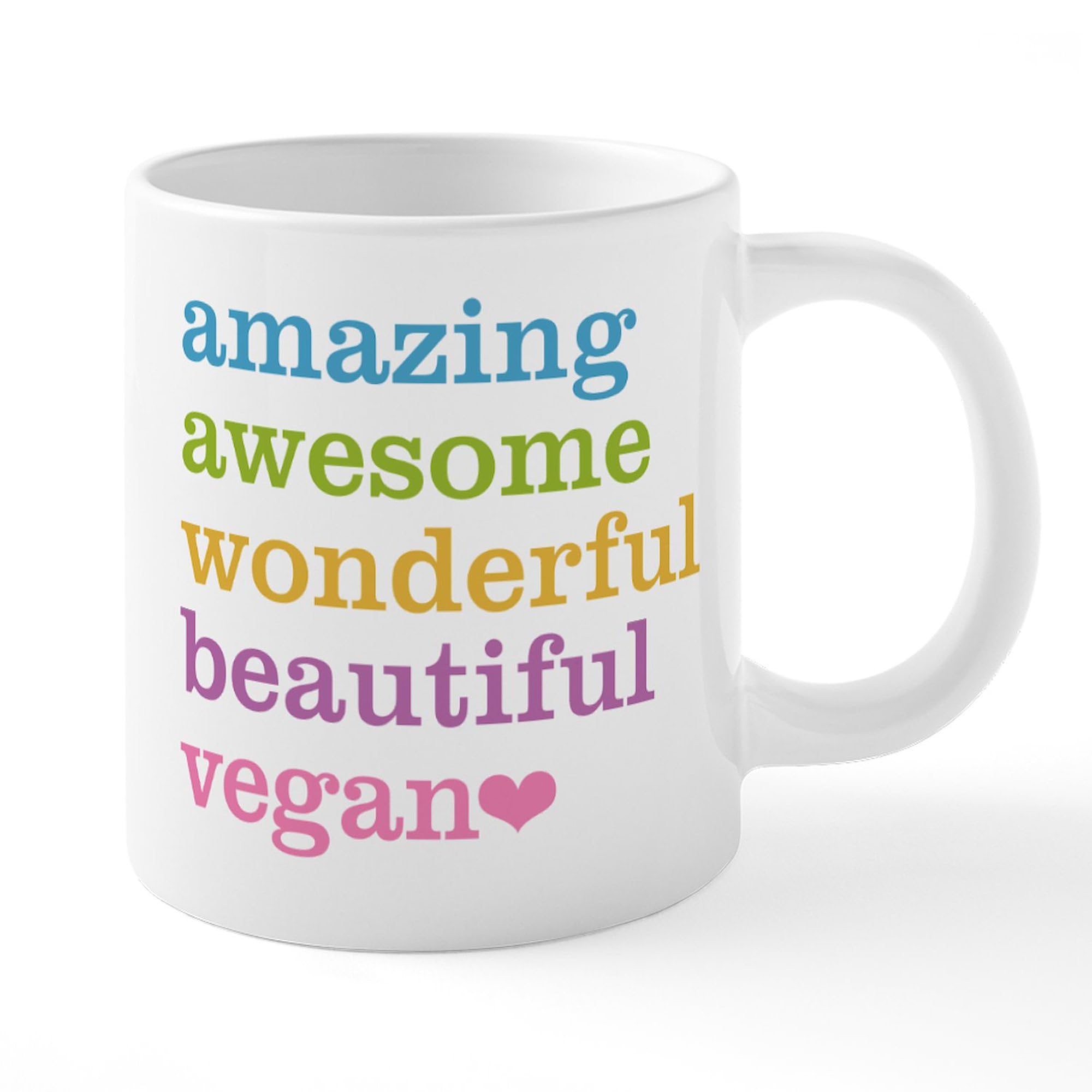Amazing Vegan 20 oz Ceramic Coffee Mega Mug - Large Insulated Tea Cup for Plant-Based Lovers - Perfect for Home, Office & Gifts