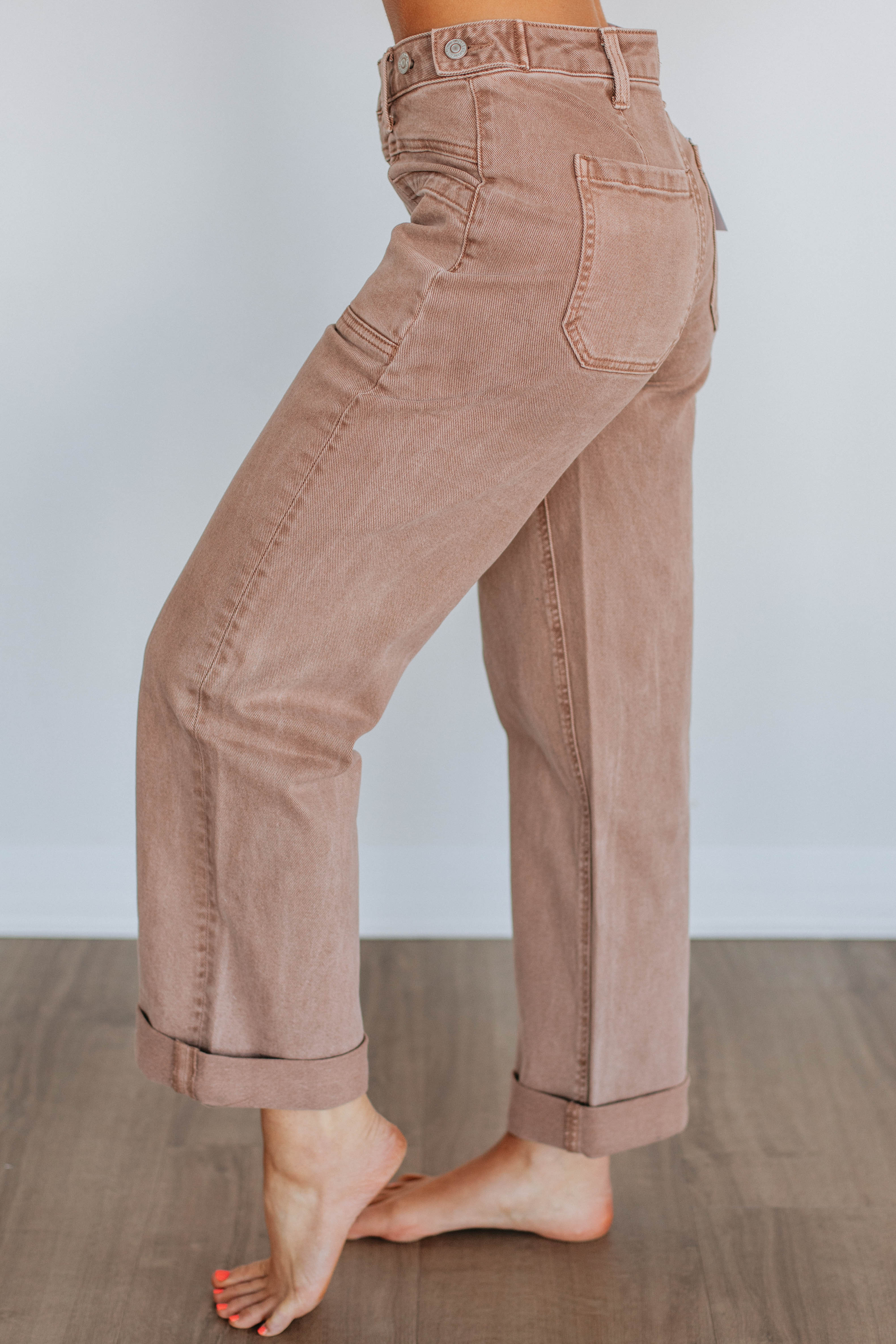 Dayna Flying Monkey Jeans in Brown Sugar - Stylish High-Waisted Skinny Jeans for Women | Perfect for Casual Outings & Date Nights