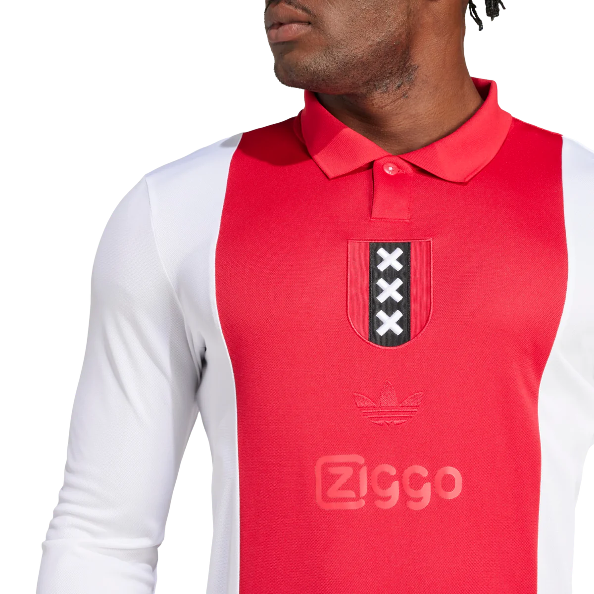 Adidas Ajax 125th Anniversary Long Sleeve Jersey 2025/2026 - Official Football Shirt (Red/White) | Perfect for Match Days & Fan Collections