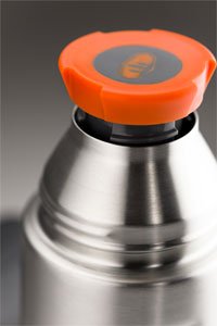 GSI Outdoors Glacier Stainless Steel 1L Vacuum Insulated Water Bottle with Cup - Double Wall Thermos for Hot & Cold Drinks - Perfect for Camping, Hiking, Travel, Office & Outdoor Adventures
