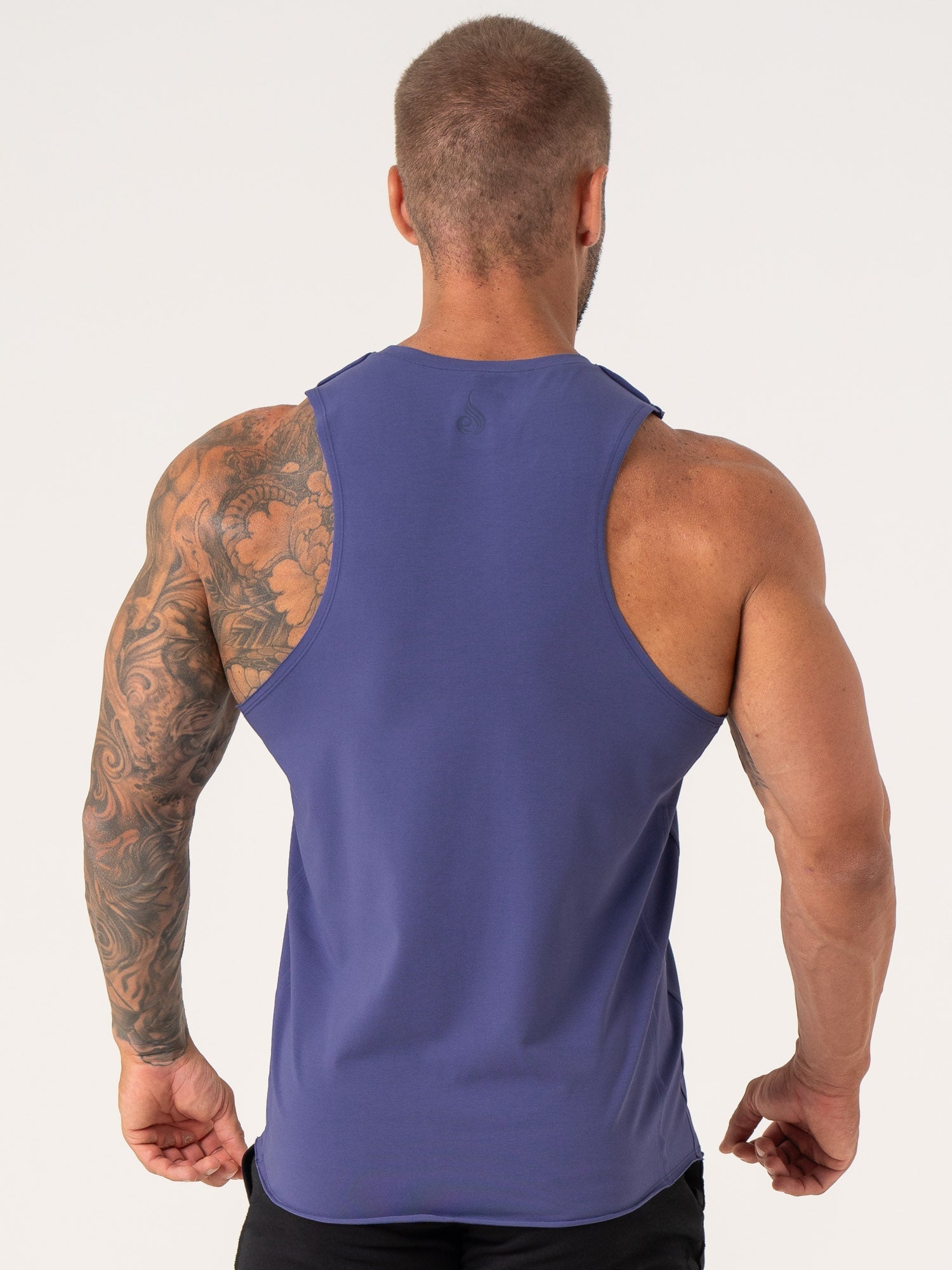 Force Tank Indigo - Premium Men's T-Shirt for Casual Wear & Gym Workouts | Comfortable Cotton Blend Tee for Everyday Use & Fitness Training