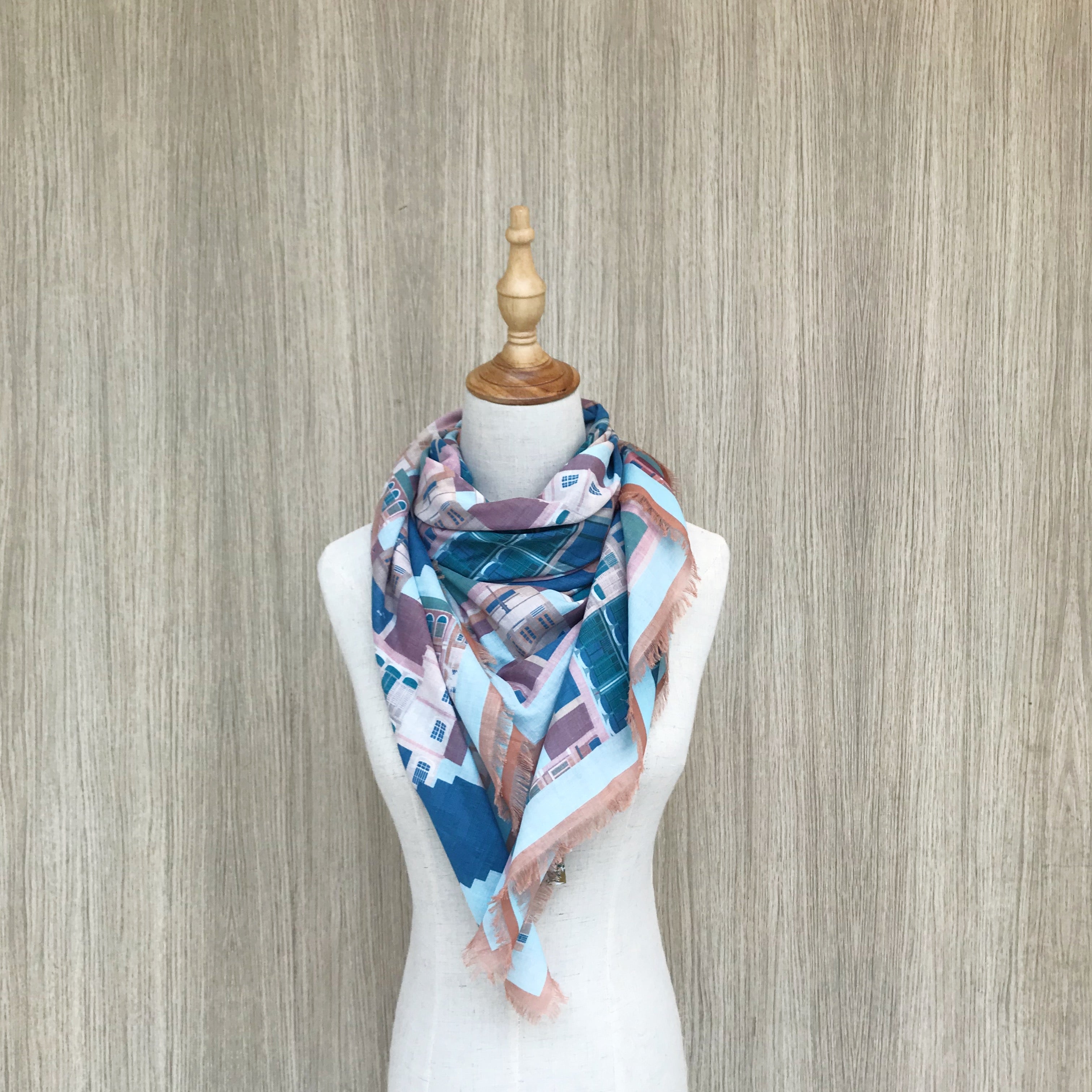 Stylish Singapore Cotton Scarf - Lightweight & Breathable Fashion Accessory for Women - Perfect for Travel, Office & Casual Outfits