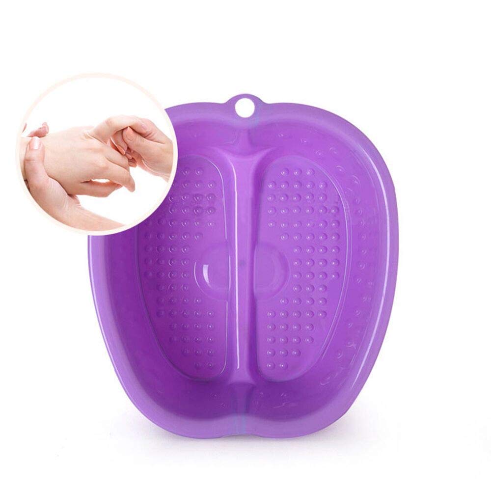 Relaxing Foot Spa Bath Bowl - Plastic Foot Soak Tub for Pedicure & Foot Care (Blue) - Perfect for Home Spa, Relaxation & Foot Therapy After Workout