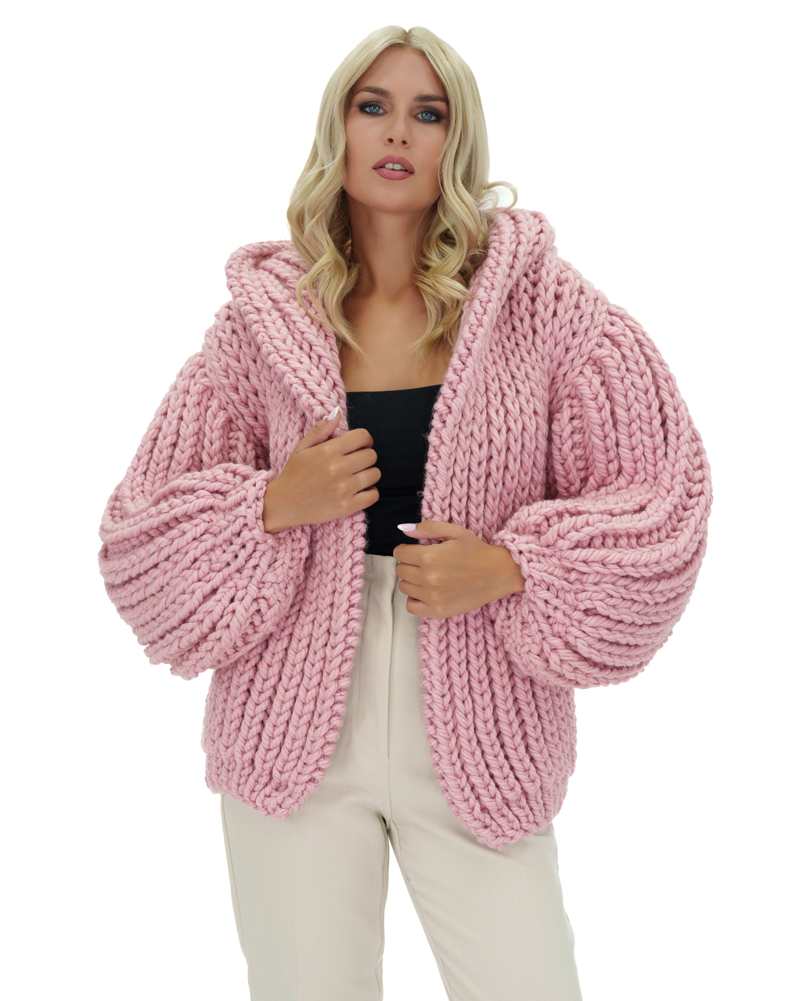 Stylish Hooded Chunky Cardigan for Women - Cozy Oversized Knit Sweater | Perfect for Fall, Winter & Casual Outfits