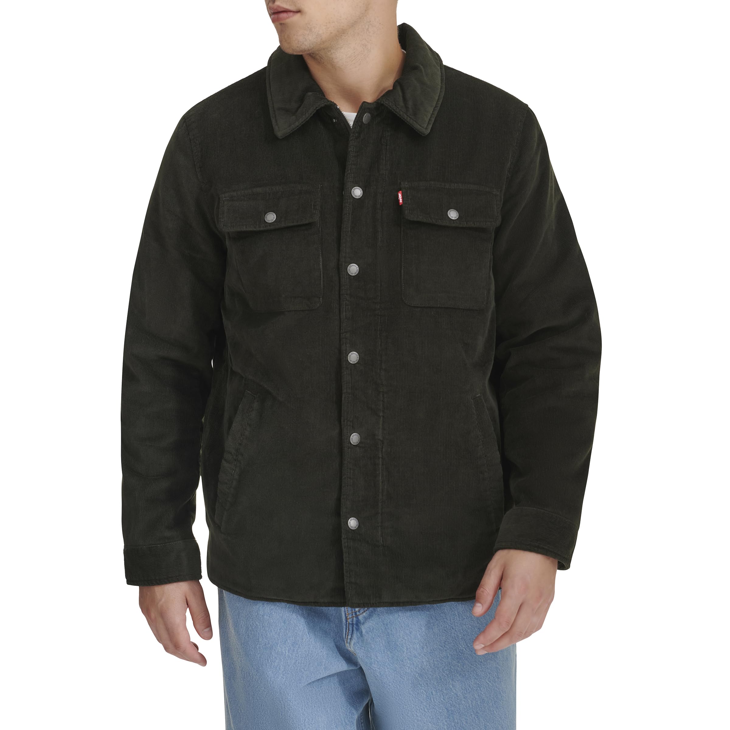 Levi's Men's Corduroy Shirt Jacket - Stylish Casual Button-Up for Fall & Winter | Perfect for Outdoor Adventures, Layering & Everyday Wear