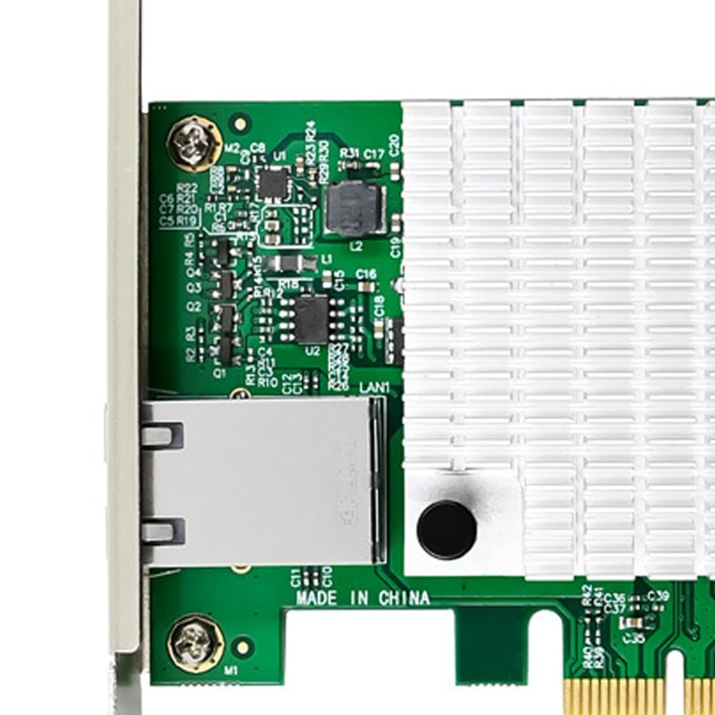 Hikgins ST7375 M-Gig AQC113C PCIe 4.0 x4 10Gbps Ethernet Network Card - High-Speed 10 Gigabit NIC for Gaming, Server, Workstation & Data Center Applications