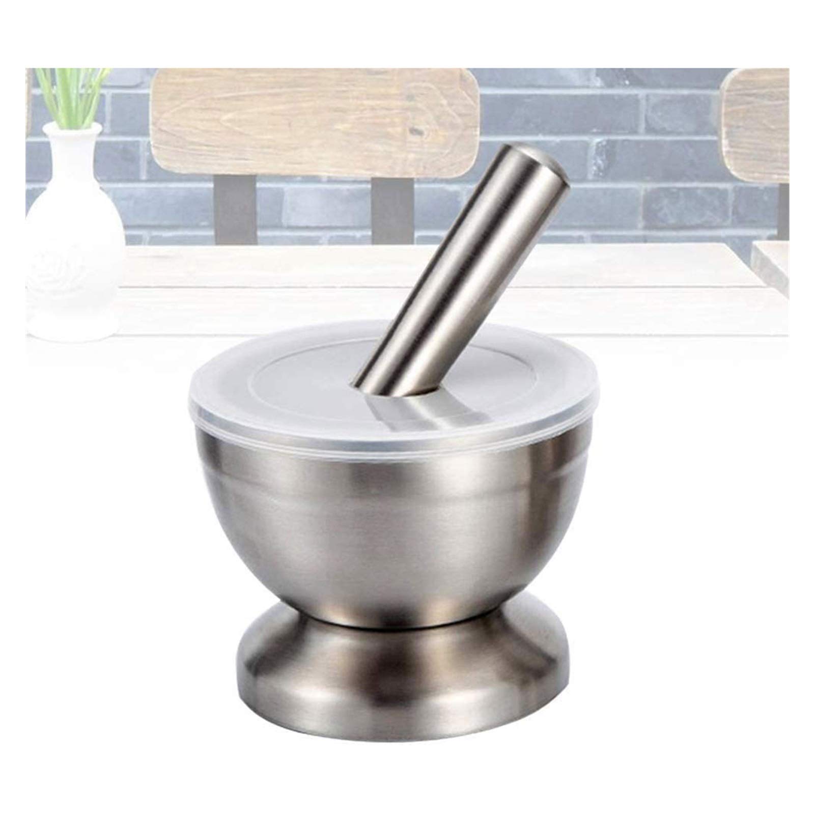 Premium Stainless Steel Mortar and Pestle Set - Spice Grinder, Herb Crusher & Pill Bowl for Kitchen, Pharmacy & Herbal Medicine - Perfect for Grinding Spices, Crushing Pills & Mixing Herbs