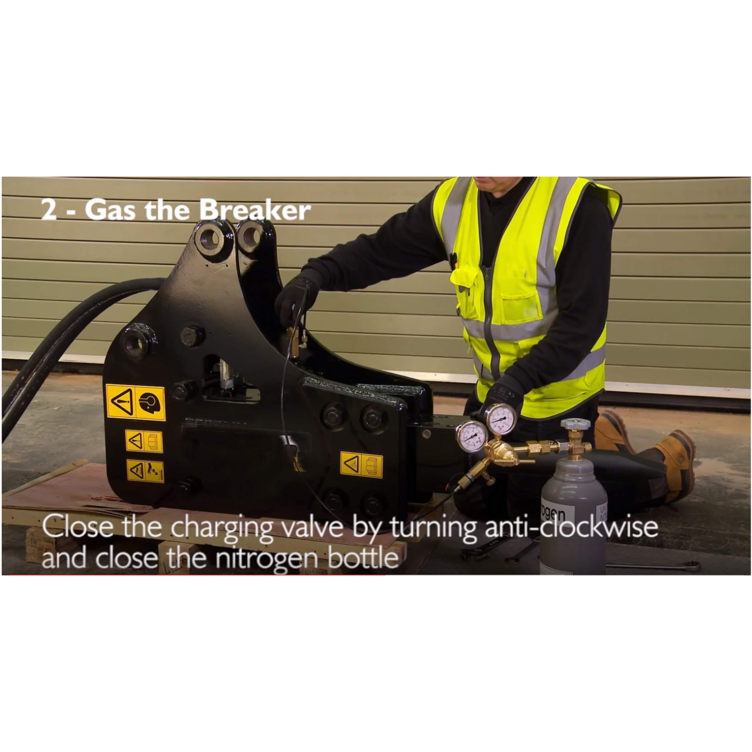 XZT GK-03 Hydraulic Nitrogen Gas Charging & Pressure Test Kit for JCB Hydraulic Breaker Hammer - Professional Maintenance Tool for Construction Equipment Repair