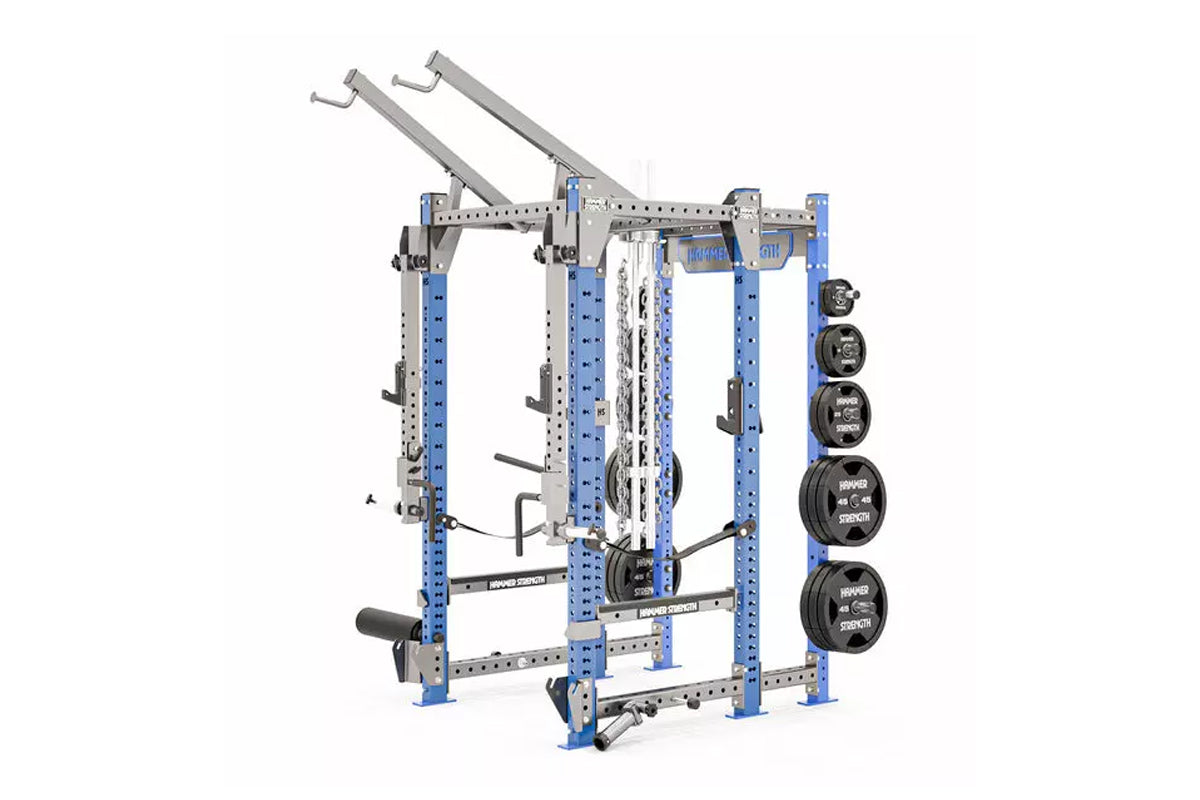 Hammer Strength HD Elite ID Power Rack - Heavy Duty Home Gym Equipment for Strength Training & Weightlifting | Perfect for Garage Gym, CrossFit & Powerlifting Workouts