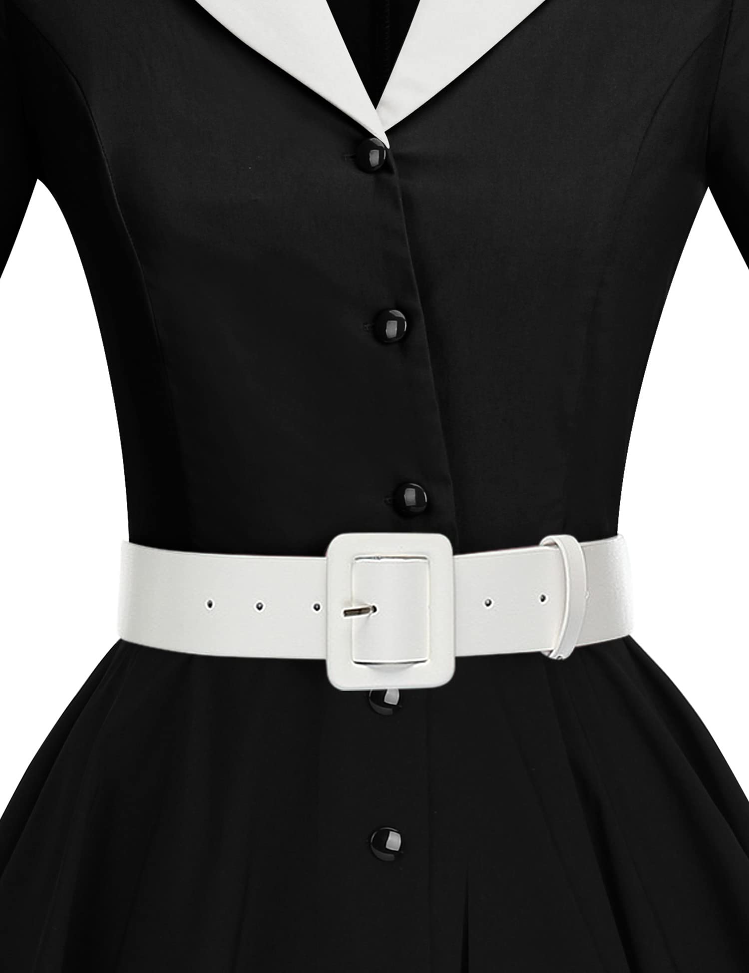 GownTown 1950s Vintage Women's Midi Shirt Dress with Belt - Elegant Cocktail Party Dress for Women, Perfect for Office, Date Night & Special Occasions