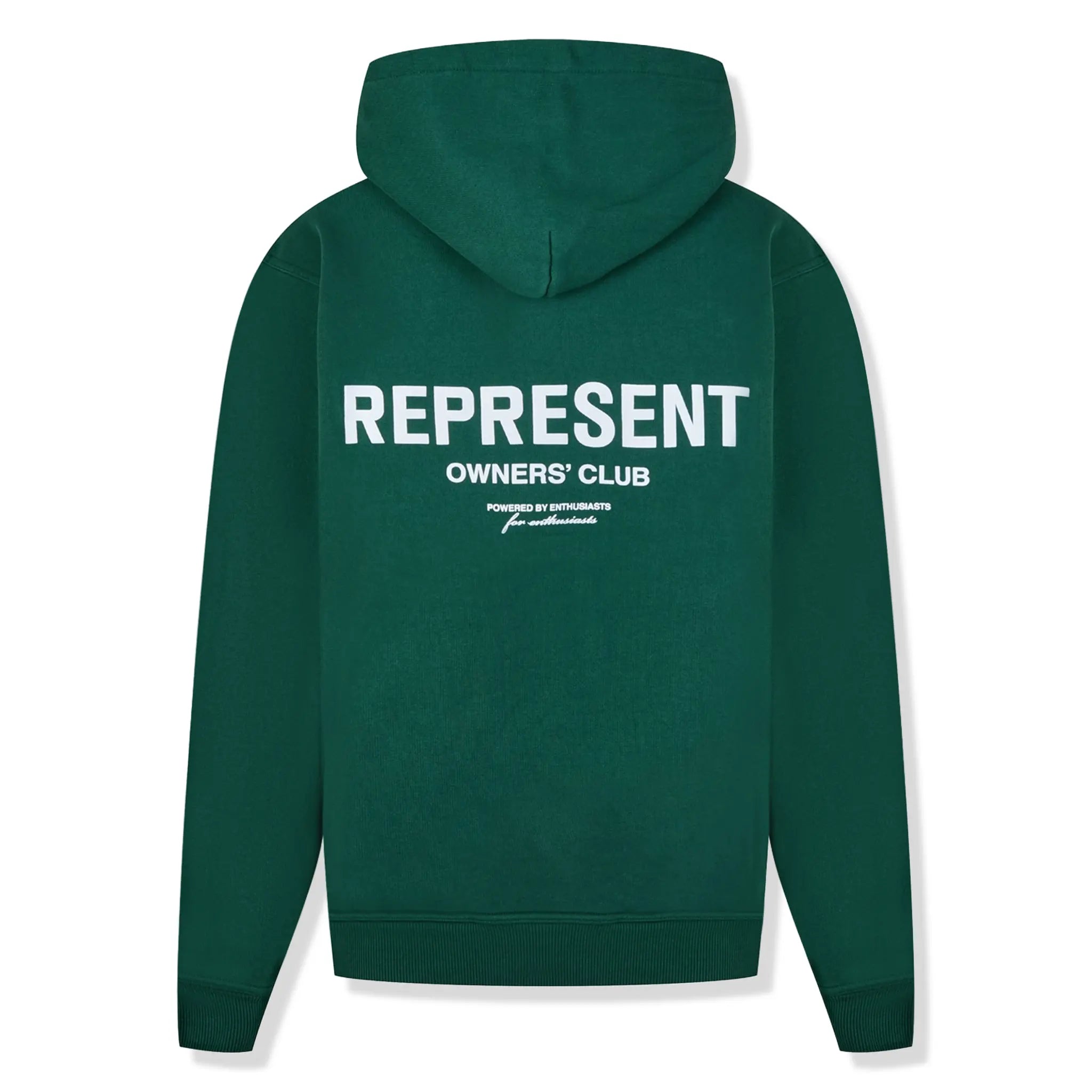 Represent Owners Club Racing Green Hoodie - Men's Casual Pullover Sweatshirt for Streetwear & Lounge Comfort | Perfect for Gym, Travel & Everyday Wear