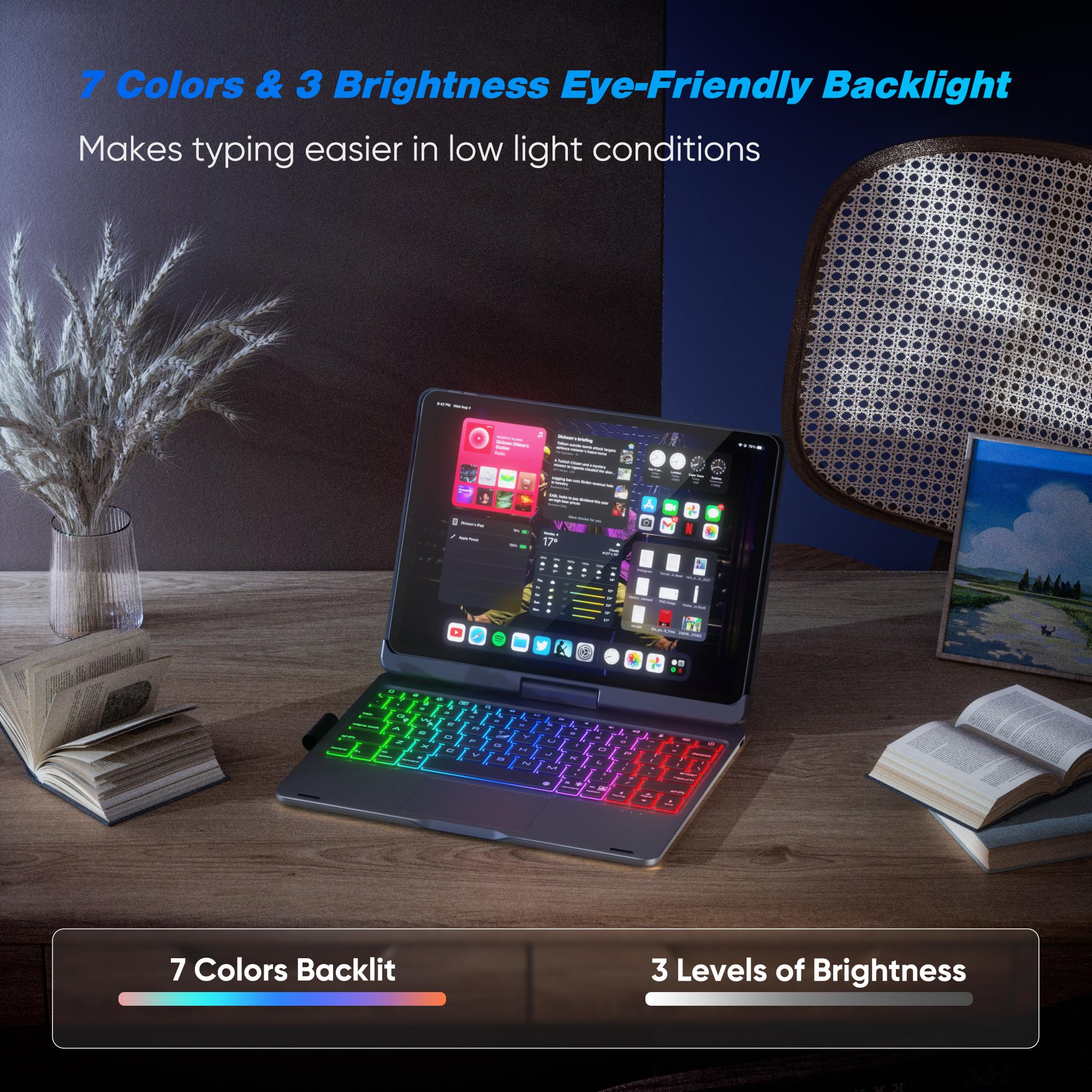 Premium Magnetic Keyboard Case for iPad Air 11