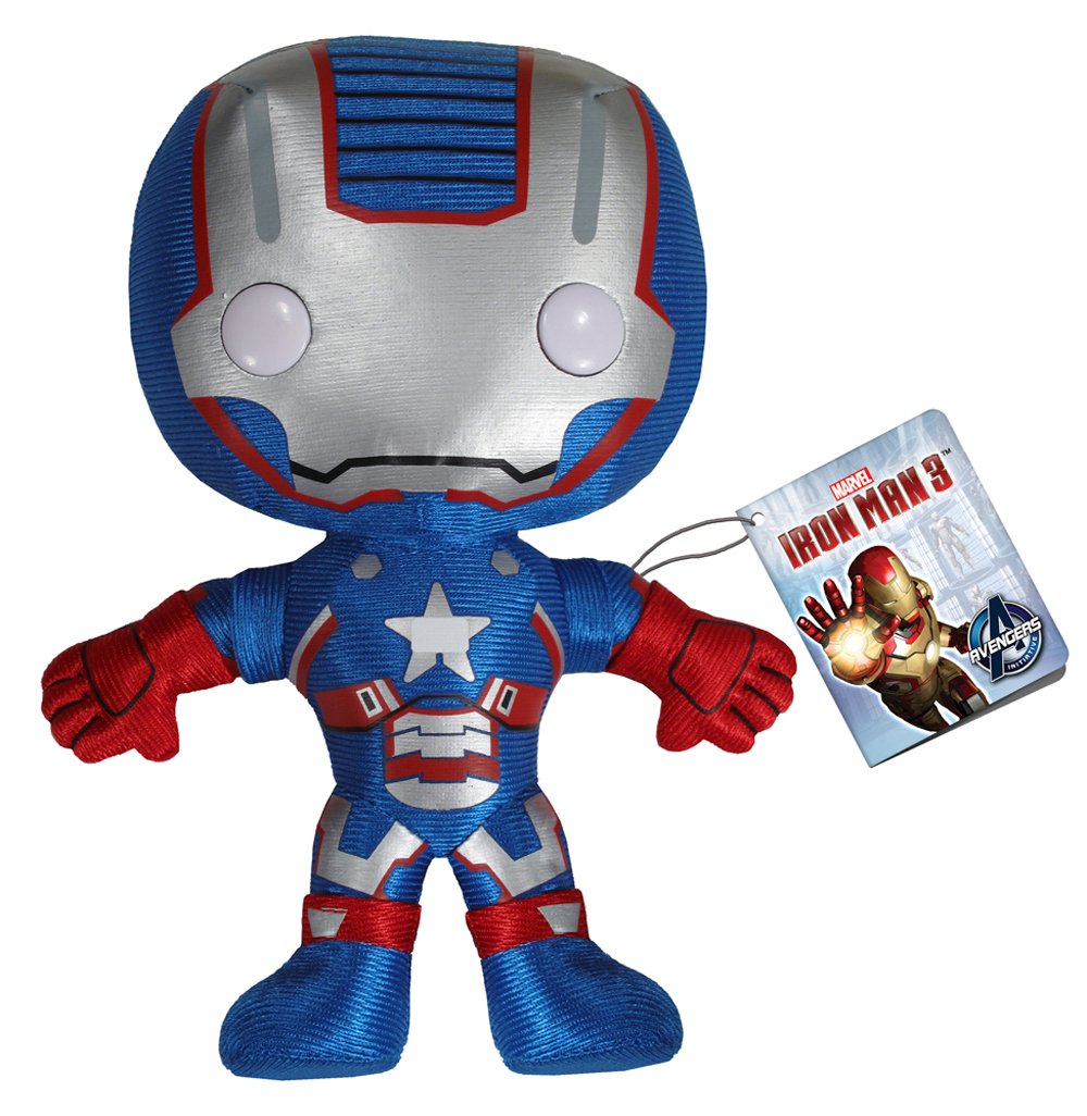 Funko Marvel Iron Man 3 Iron Patriot Plush Toy - Soft Stuffed Collectible for Kids & Adults - Perfect for Movie Nights, Bedroom Decor & Marvel Fan Gifts
