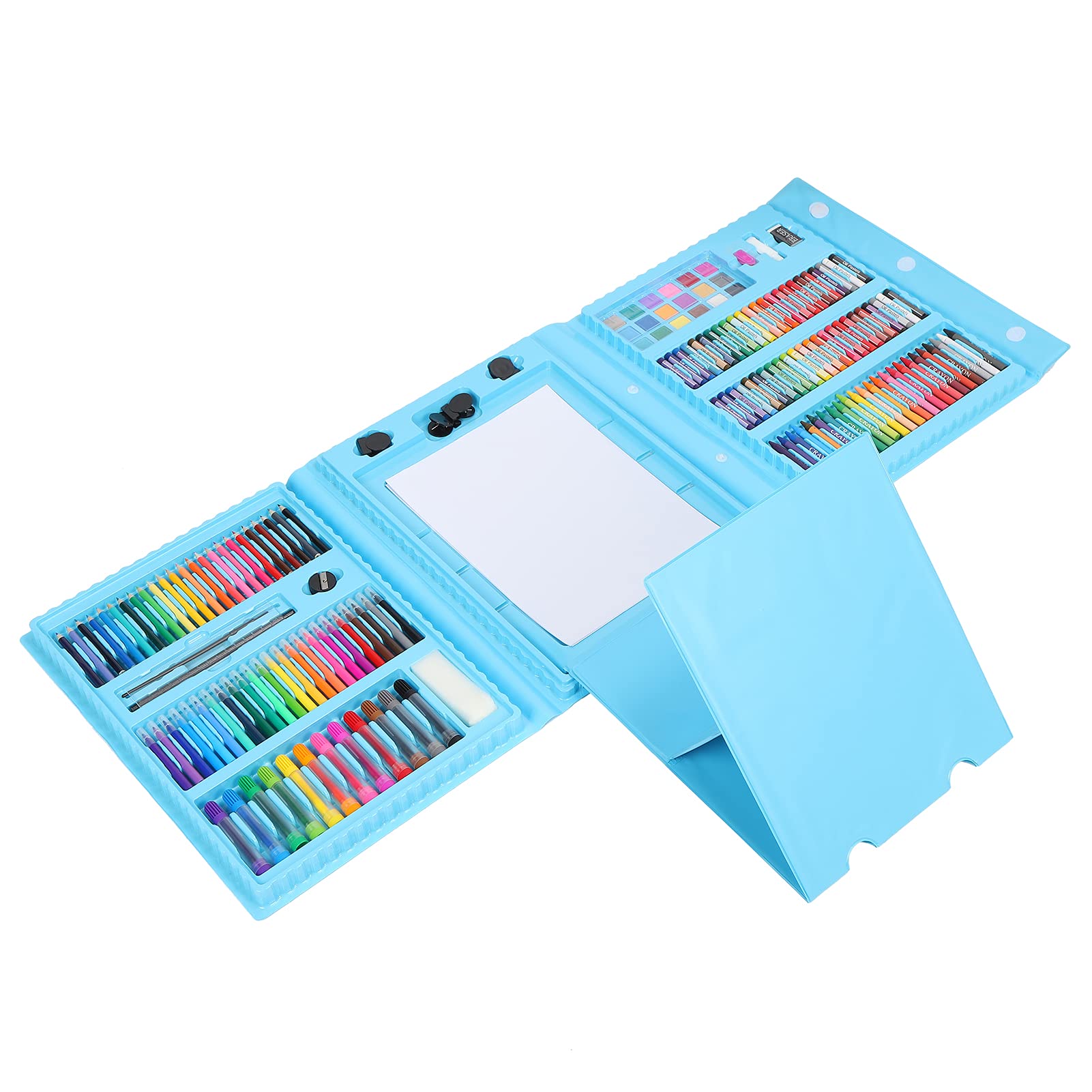 CHICIRIS 176-Piece Kids Art Set - Crayons, Oil Pastels & Watercolor Painting Tools for Children's Graffiti & Creative Projects | Perfect for Home, School & DIY Crafts